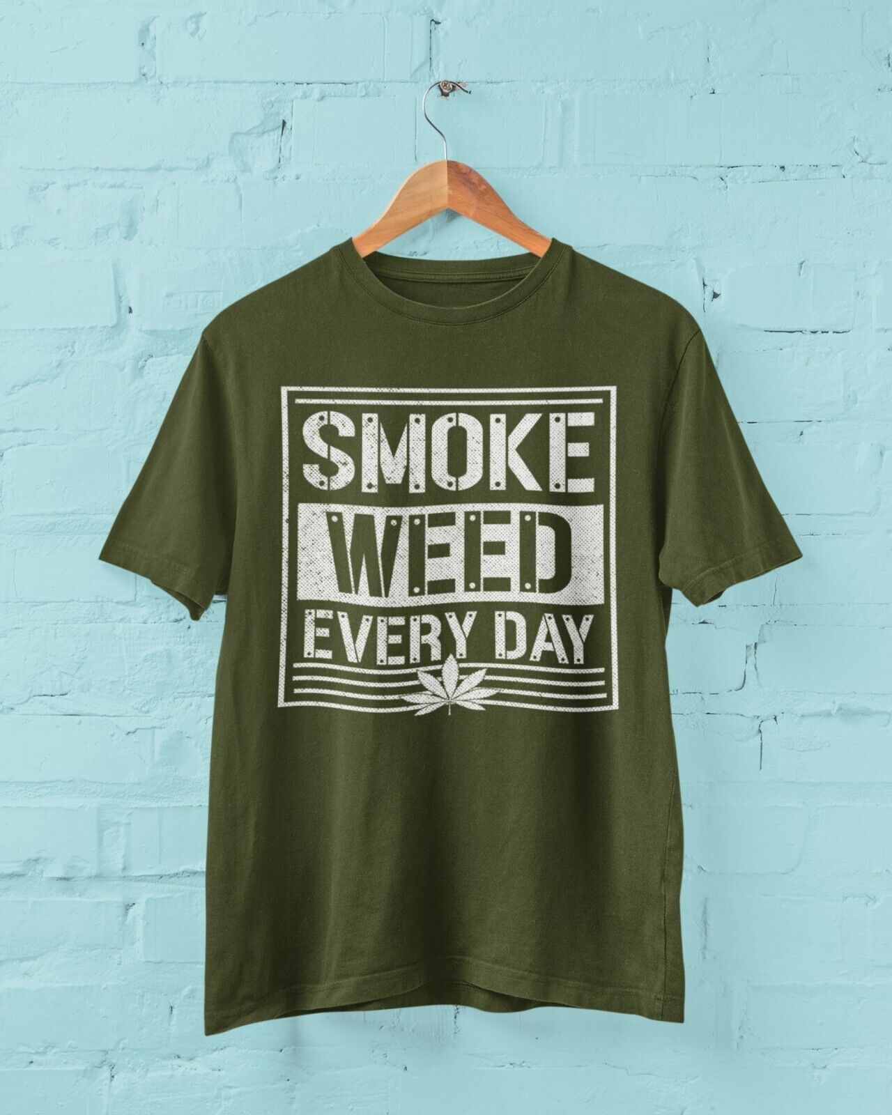 Funny Stoner Weed T Shirt SMOKE WEED EVERYDAY Cannabis Toker Student PGalaxy Tees