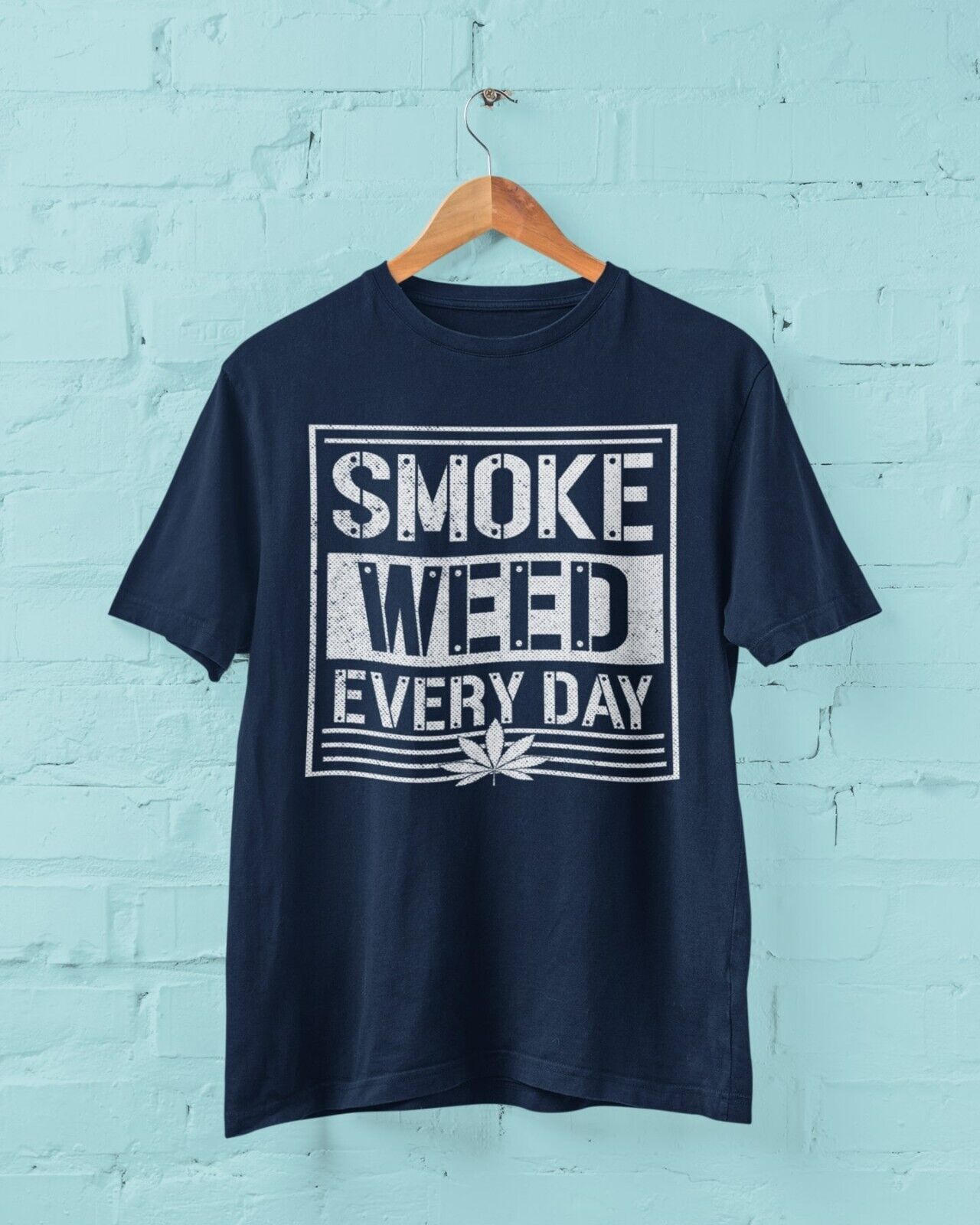 Funny Stoner Weed T Shirt SMOKE WEED EVERYDAY Cannabis Toker Student PGalaxy Tees