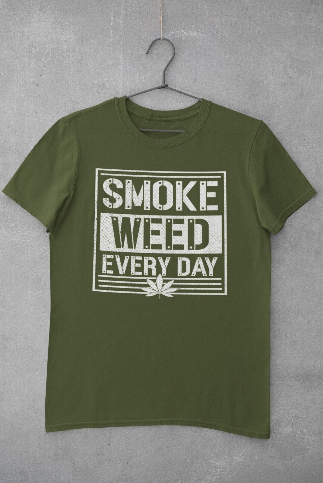 Funny Stoner Weed T Shirt SMOKE WEED EVERYDAY Cannabis Toker Student PGalaxy Tees