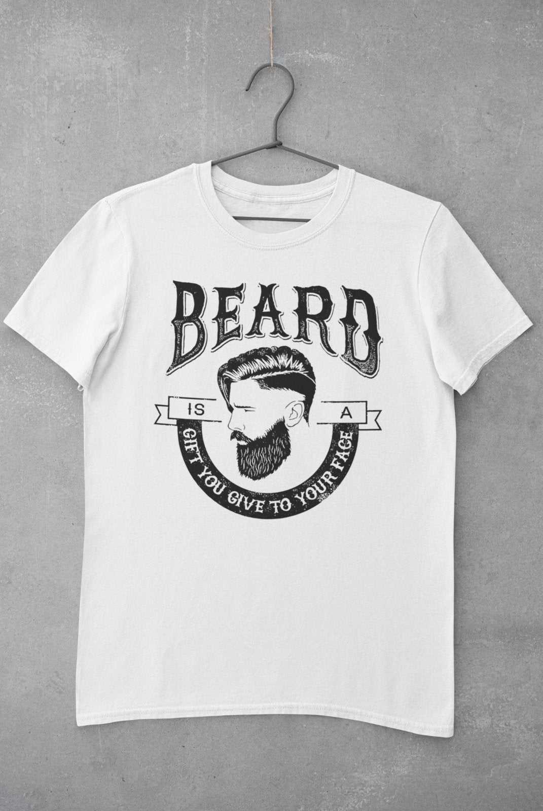 Funny T Shirt A Beard Is A Gift You Give To Your Face Hipster MovemberGalaxy Tees