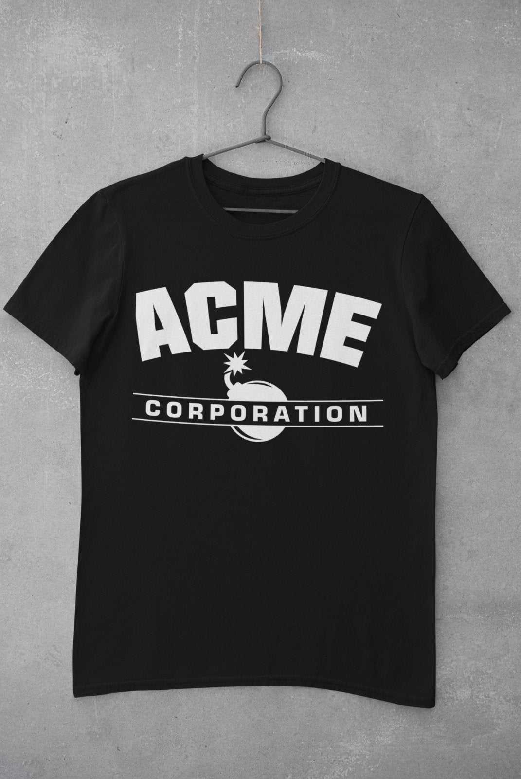 Funny T Shirt Acme Corporation Cartoon Company Novelty Joke Gift Idea Galaxy Tees