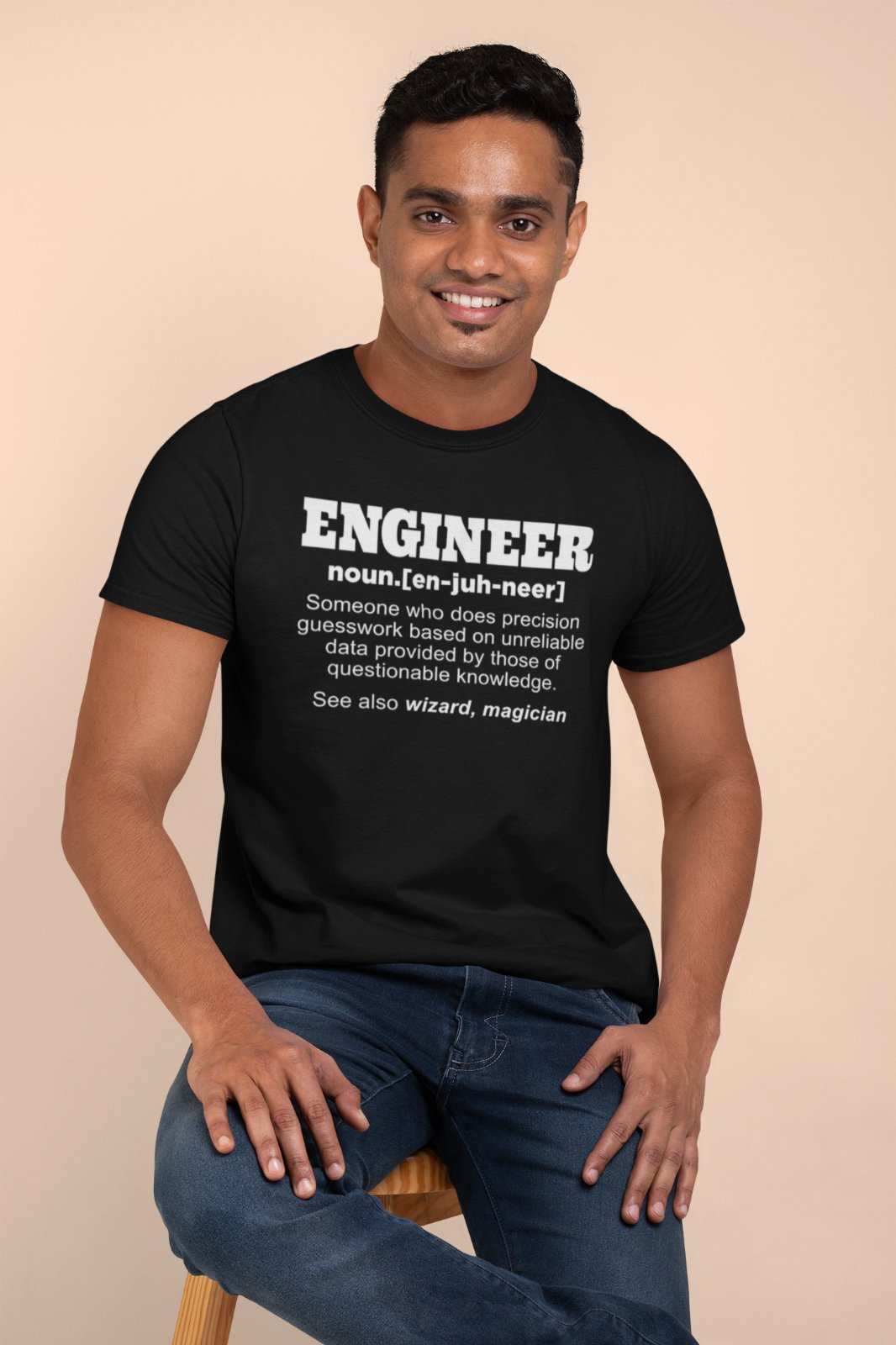 Funny T Shirt Engineer Dictionary Definition Novelty Worker Staff WorkGalaxy Tees