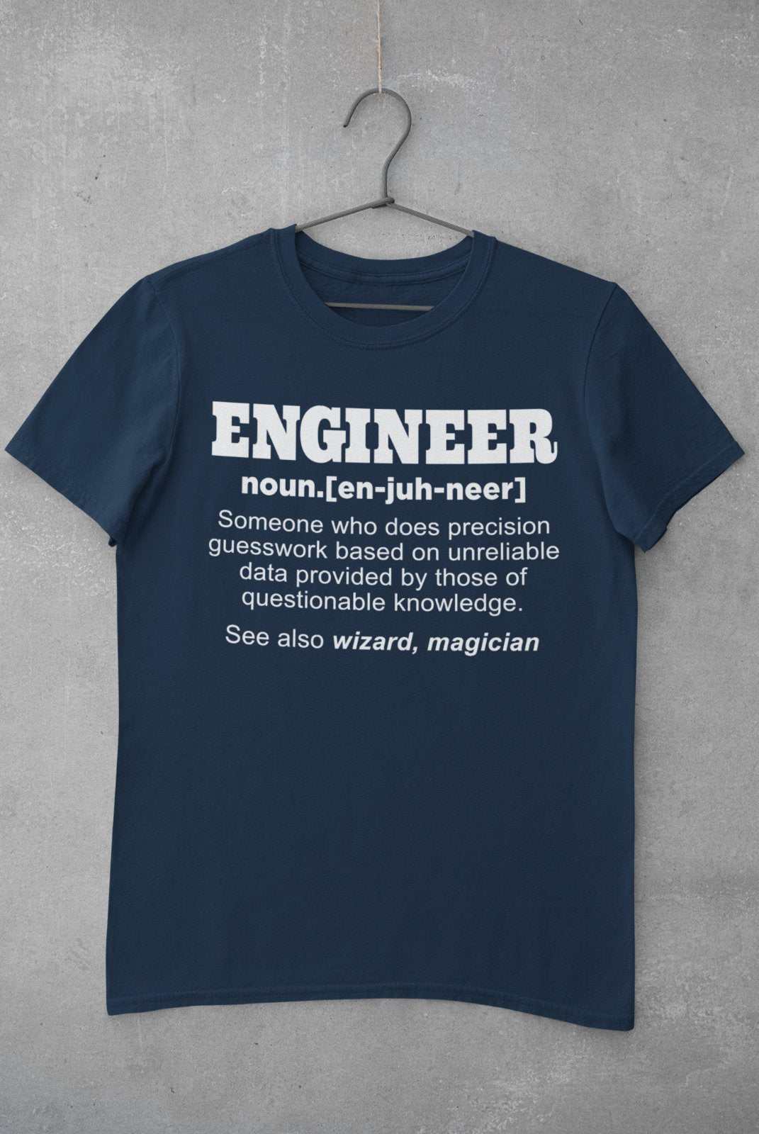 Funny T Shirt Engineer Dictionary Definition Novelty Worker Staff WorkGalaxy Tees