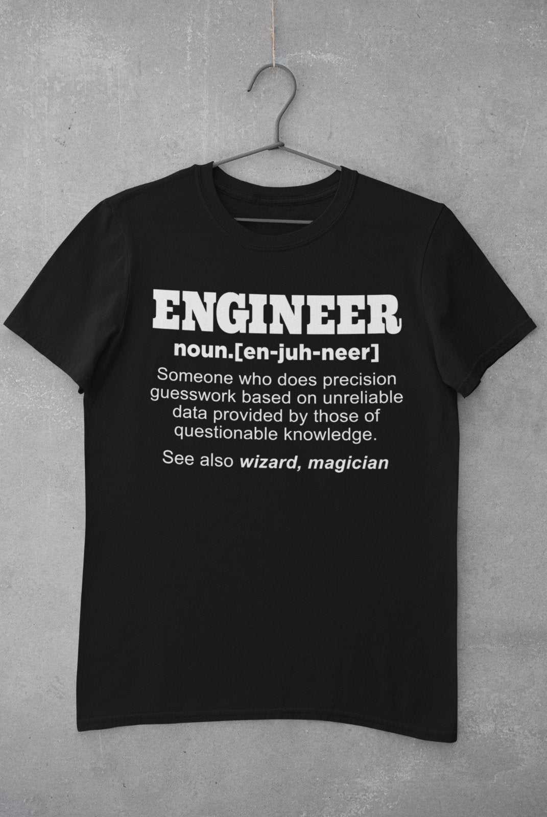 Funny T Shirt Engineer Dictionary Definition Novelty Worker Staff WorkGalaxy Tees