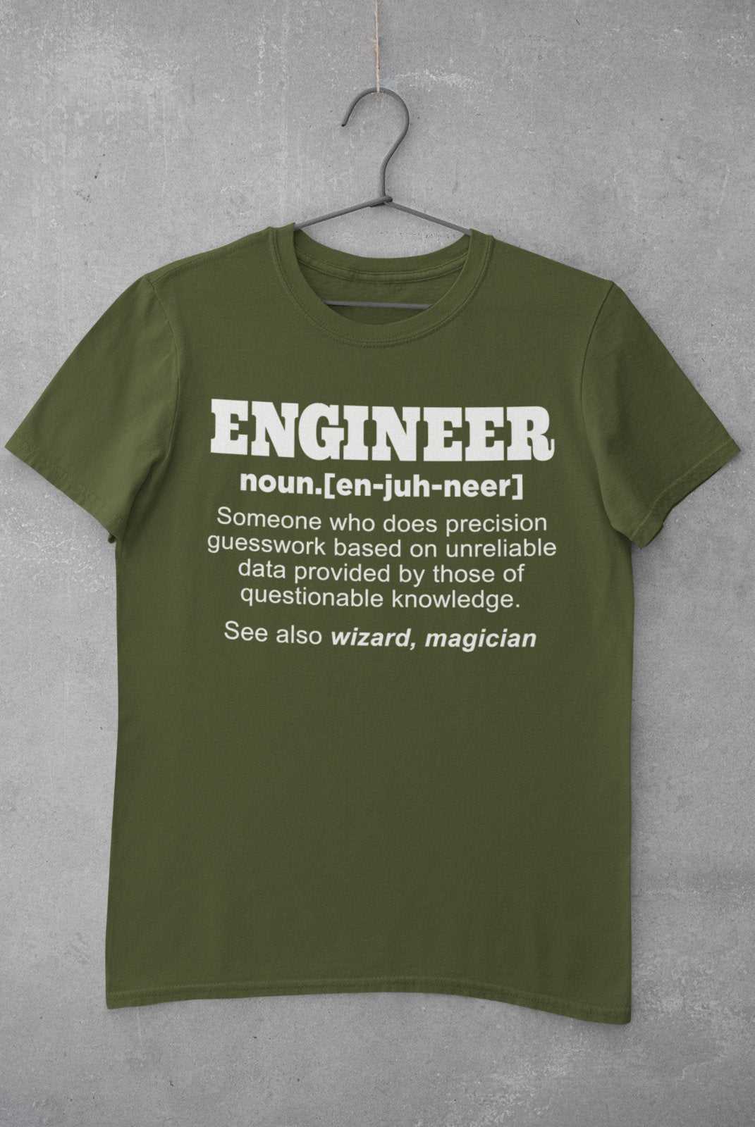 Funny T Shirt Engineer Dictionary Definition Novelty Worker Staff WorkGalaxy Tees