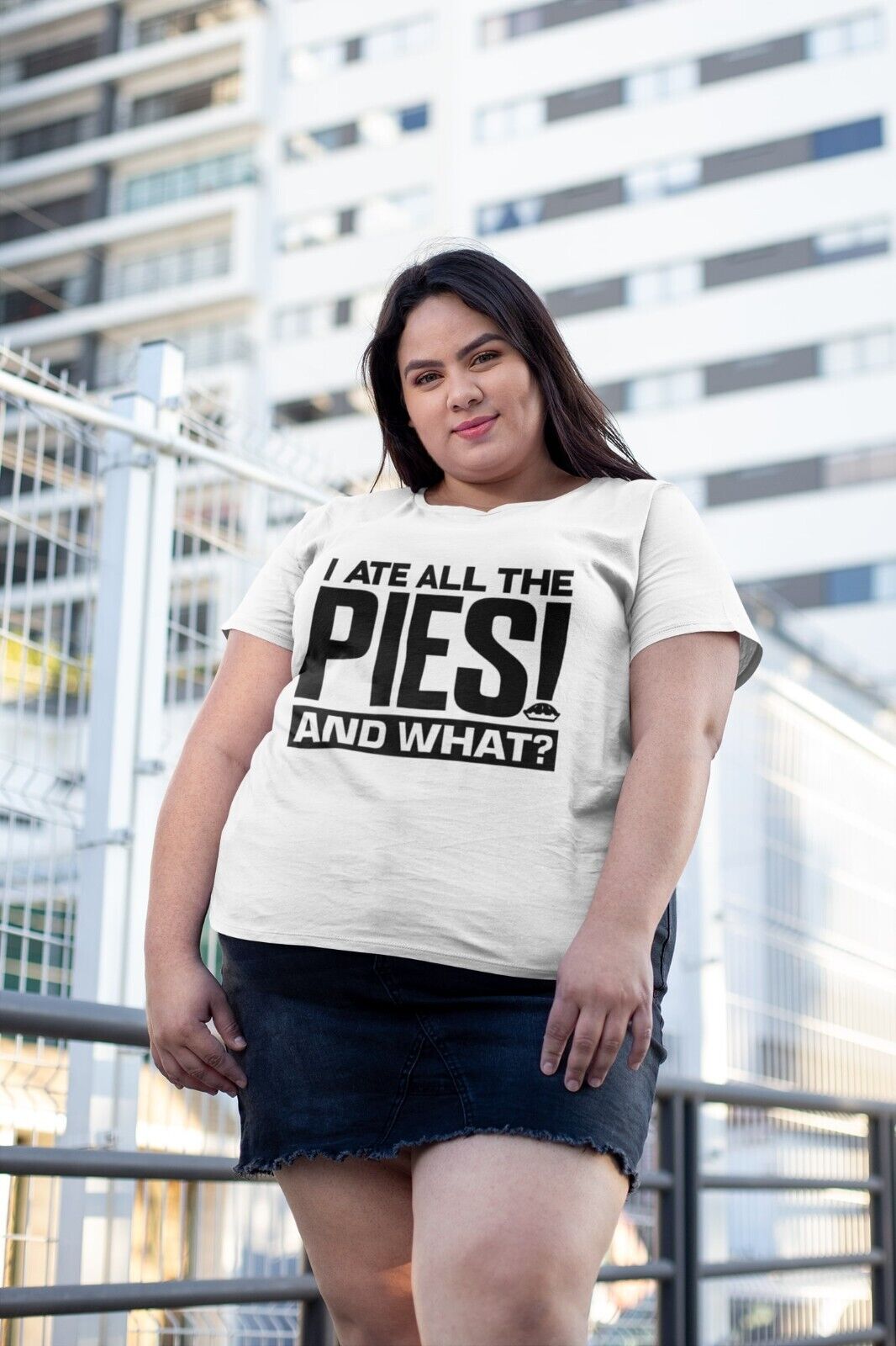 Funny T Shirt I ATE ALL THE PIES - AND WHAT fat joke football chant noGalaxy Tees