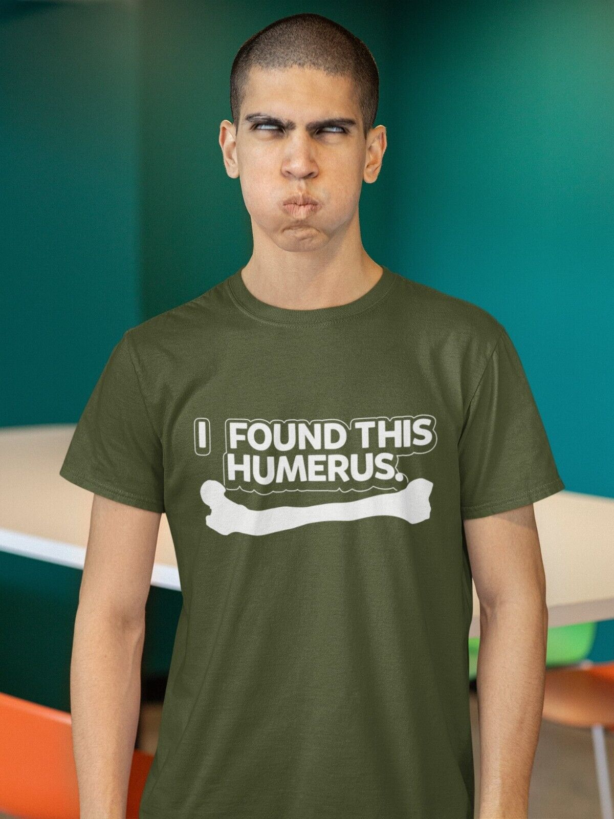 Funny T Shirt I FOUND THIS HUMERUS Bone Humerous joke Gift Idea NoveltGalaxy Tees