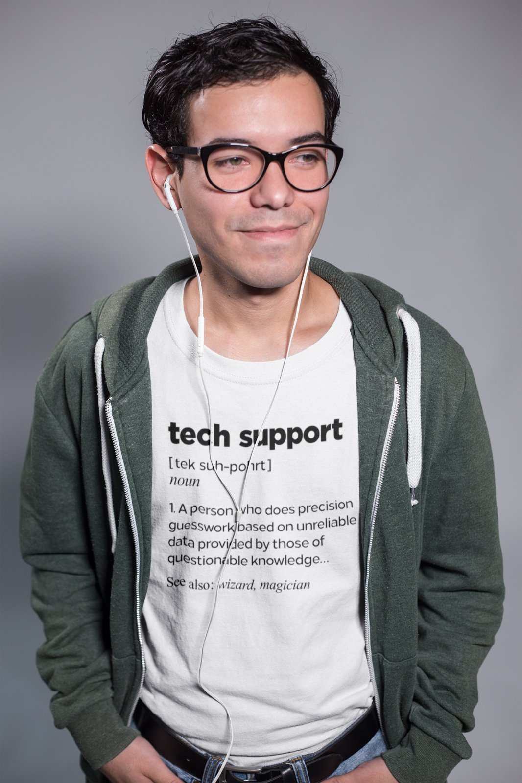 Funny T Shirt Tech Support Dictionary Definition IT Worker Staff Work Galaxy Tees