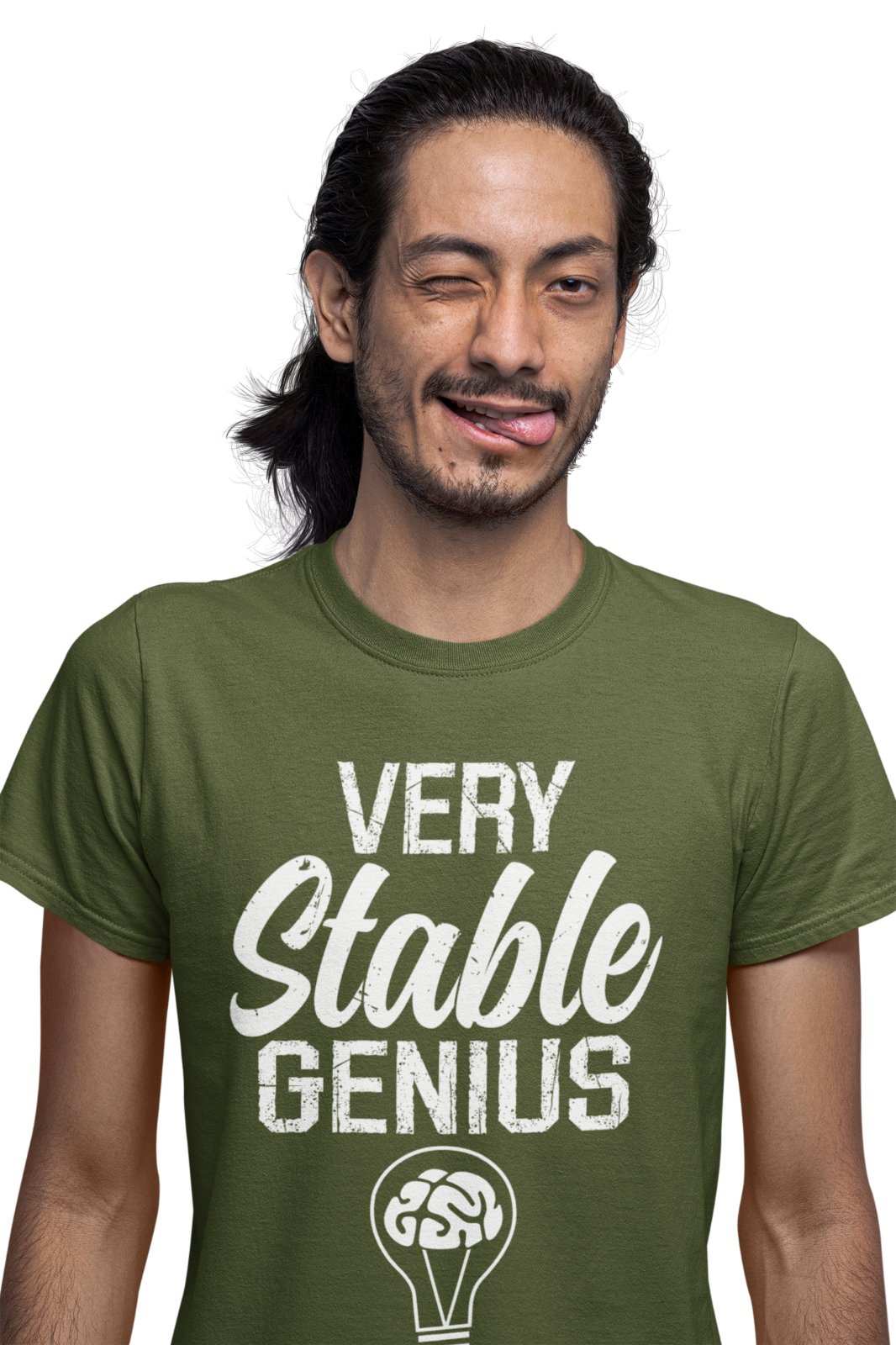 Funny T Shirt Very Stable Genius Trump Parody Novelty Lightbulb UnhingGalaxy Tees