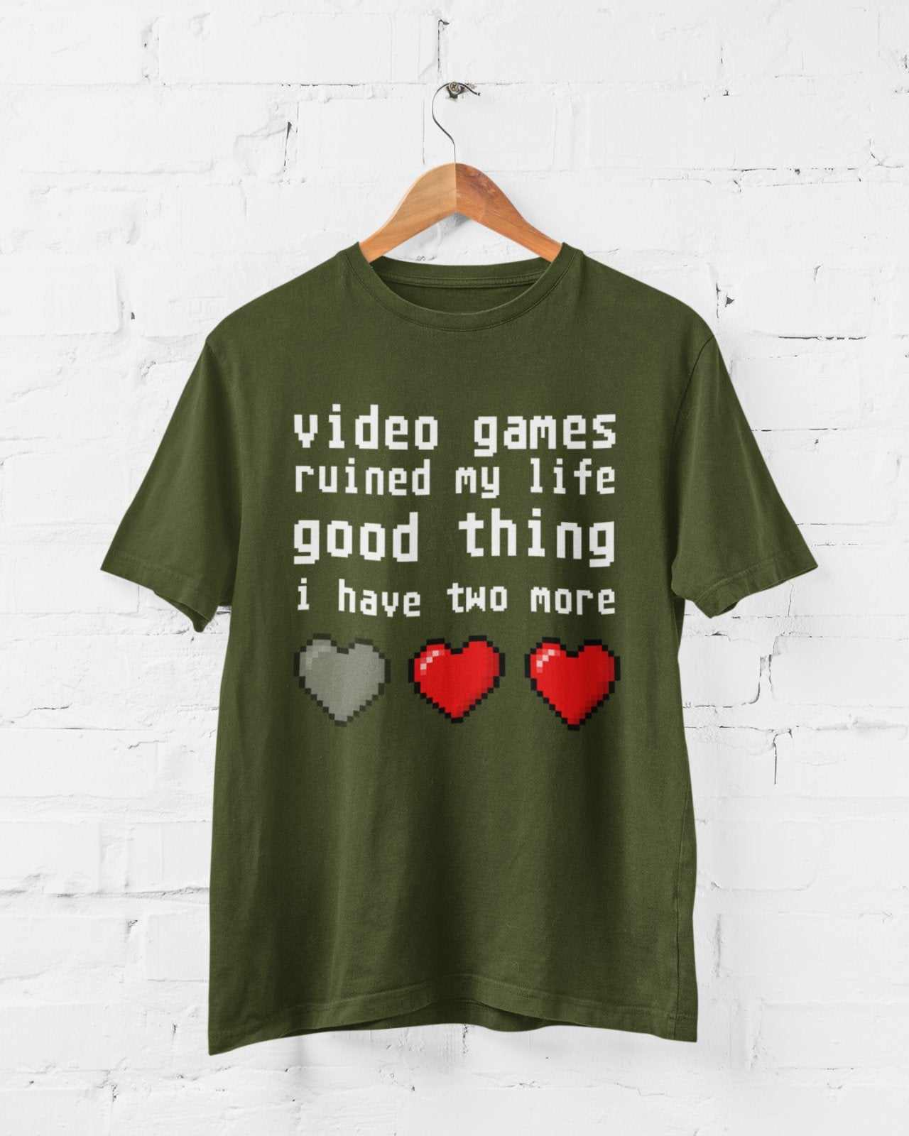 Funny T Shirt Video Games Ruined My Life Good Thing I Have Two More GaGalaxy Tees