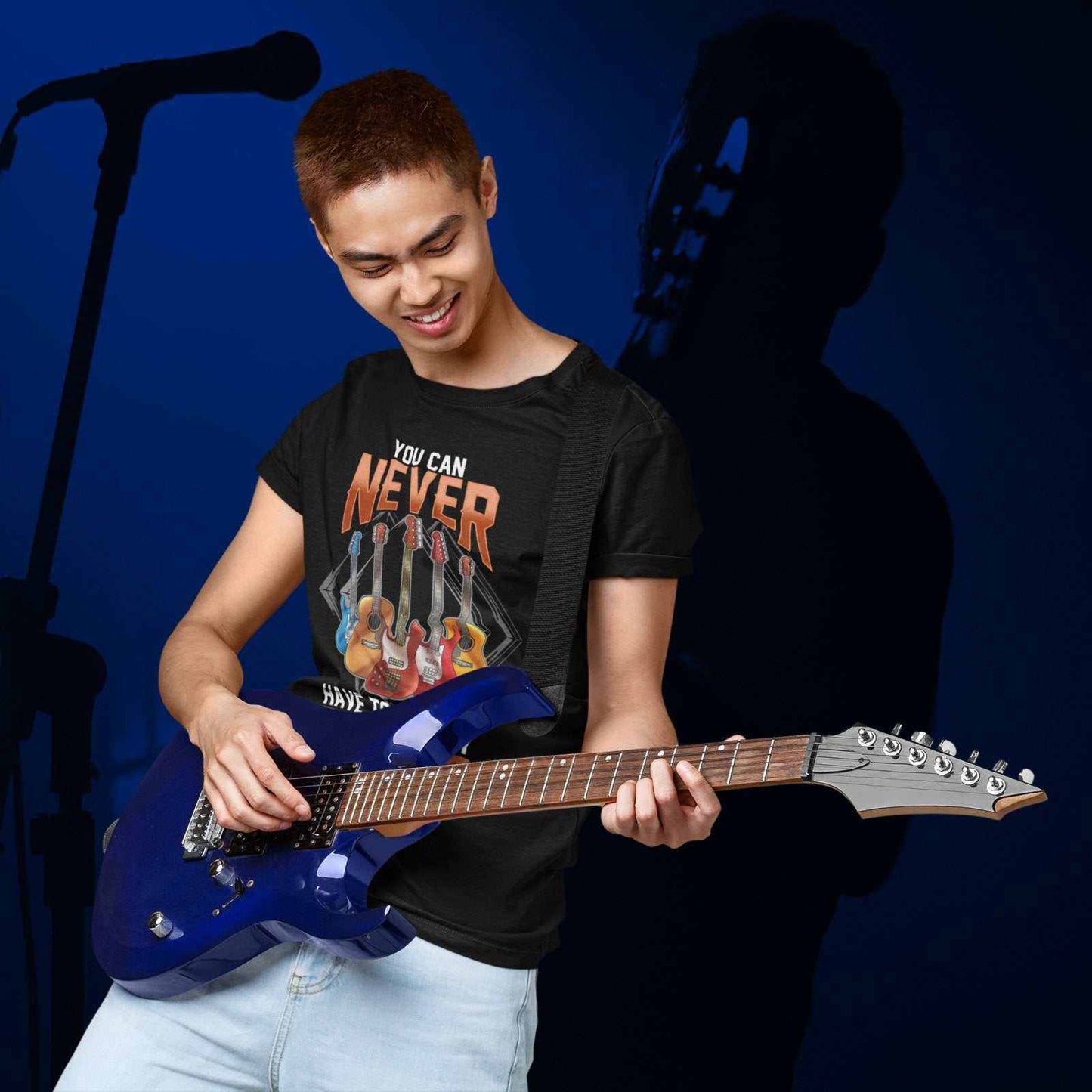 Funny You Can Never Have Too Many Guitars T Shirt Guitarist Gift Idea Galaxy Tees