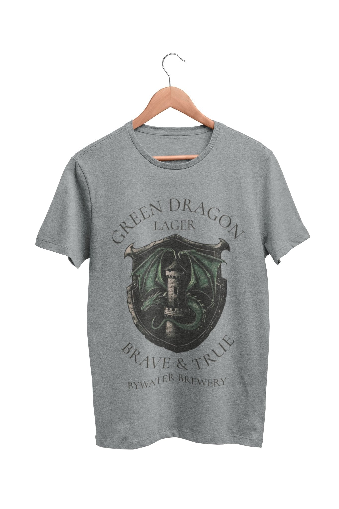 Green Dragon Lager T Shirt Brave and True Bywater Brewery Rings Of TheGalaxy Tees