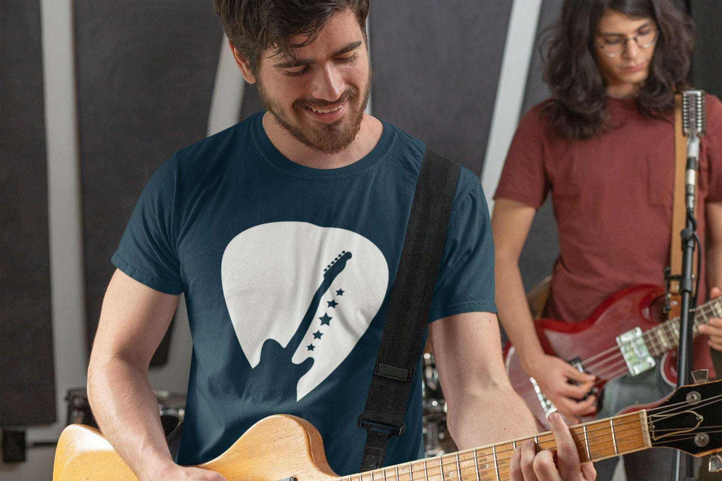Guitar Pick Silhouette T-Shirt Perfect Gift for Guitarists and Music EGalaxy Tees