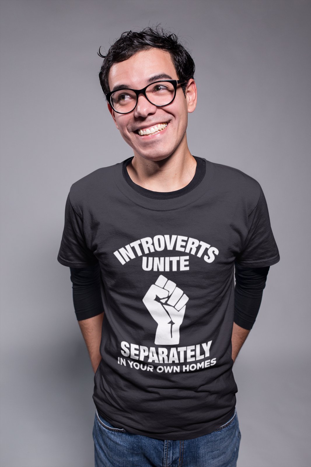 INTROVERTS UNITE Separately In Your Home Homes Funny T Shirt Clenched Galaxy Tees