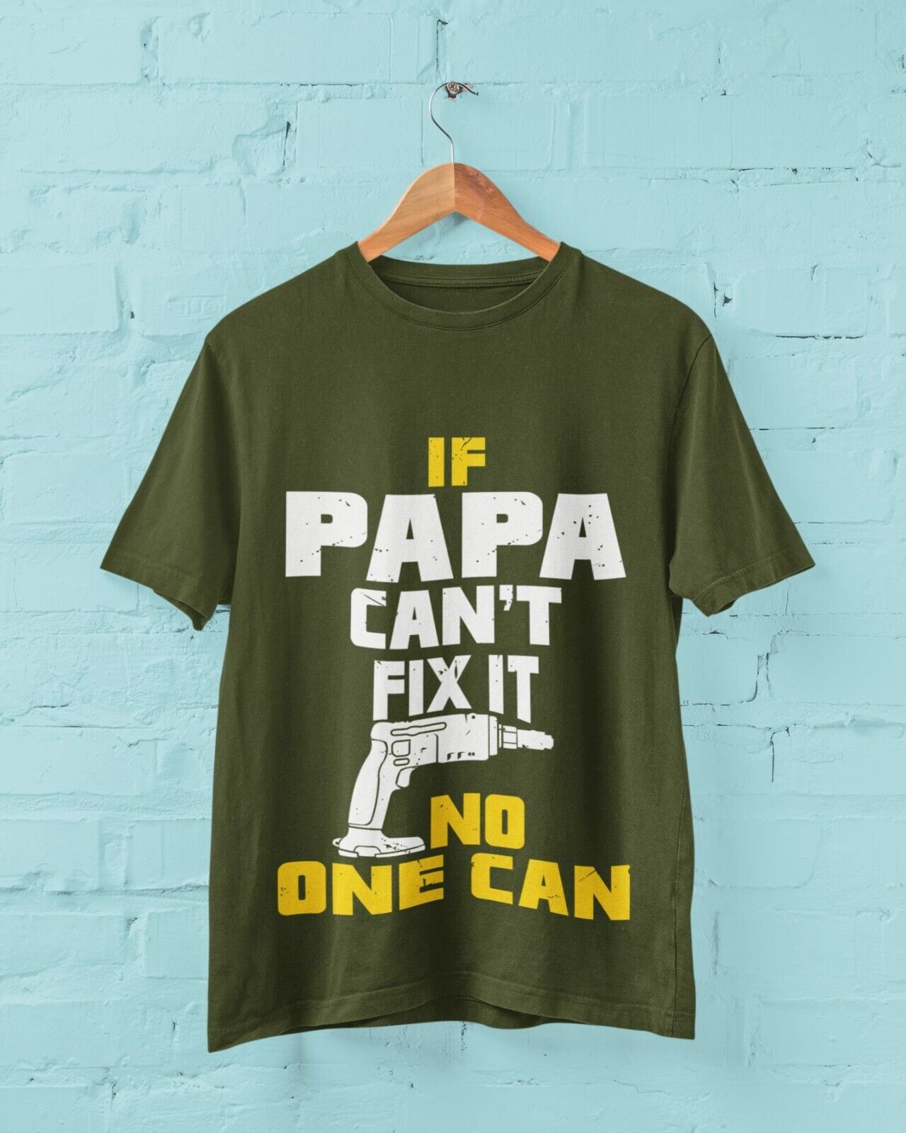 If PAPA Cant Fix It No One Can Funny T Shirt Fathers Day gift idea DIYGalaxy Tees