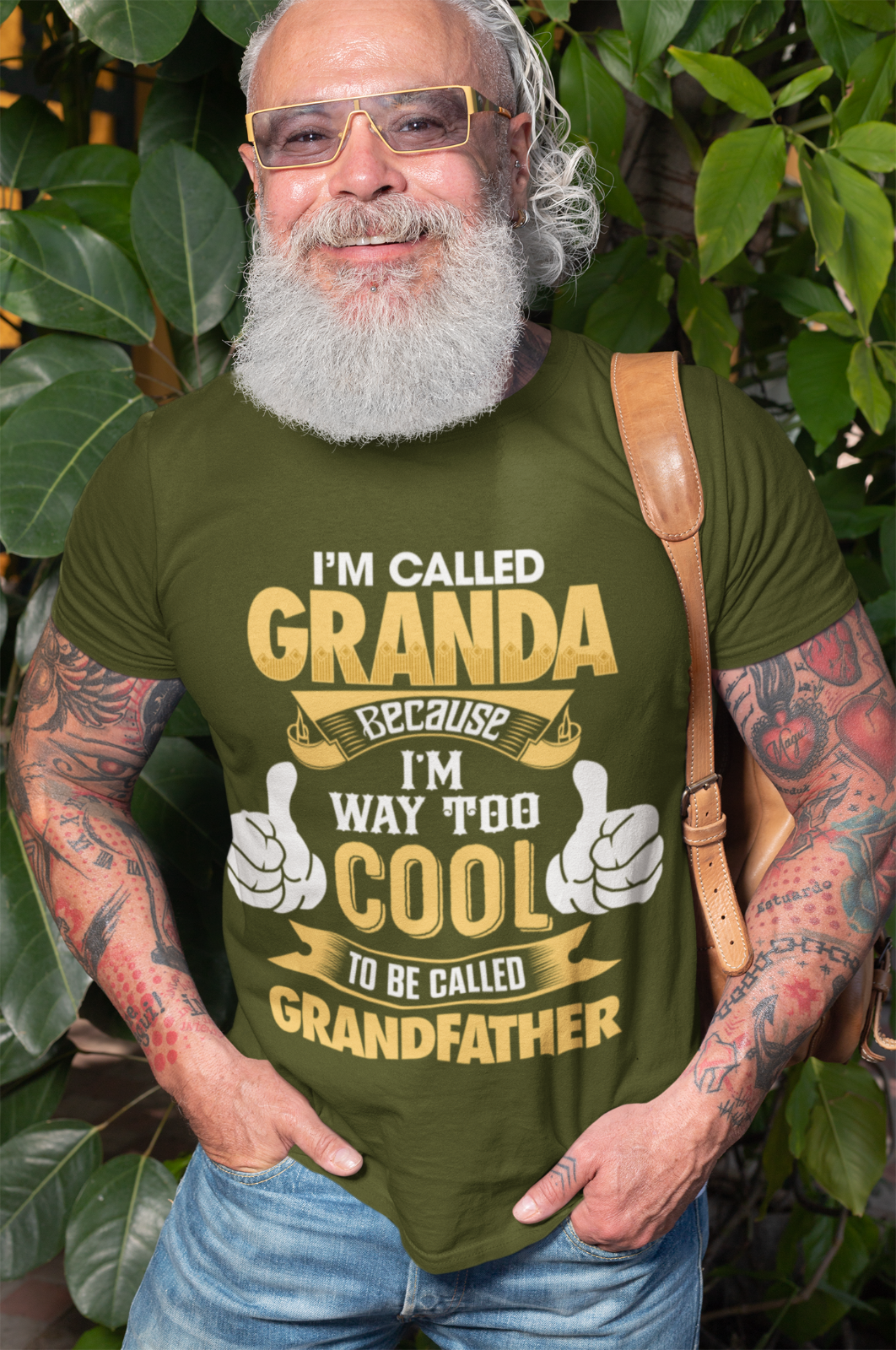 Im Called GRANDA Because I'm Way Too Cool To Be Called Grandfather FunGalaxy Tees