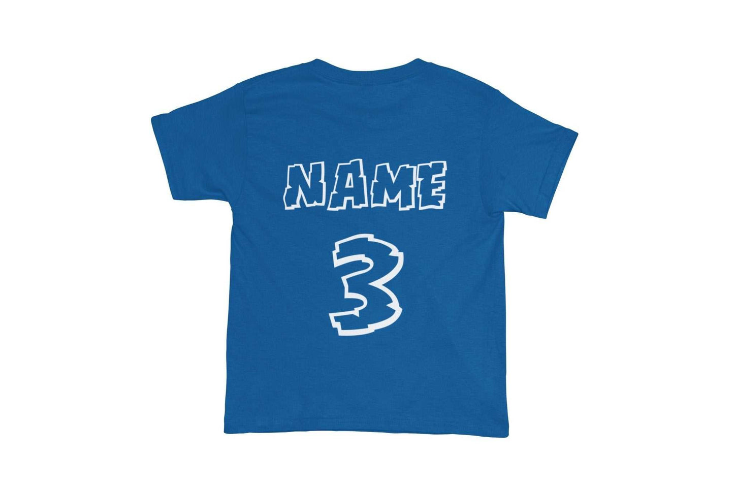 KIDS PERSONALISED 3rd birthday Dinosaur T Shirt name and age on back tGalaxy Tees