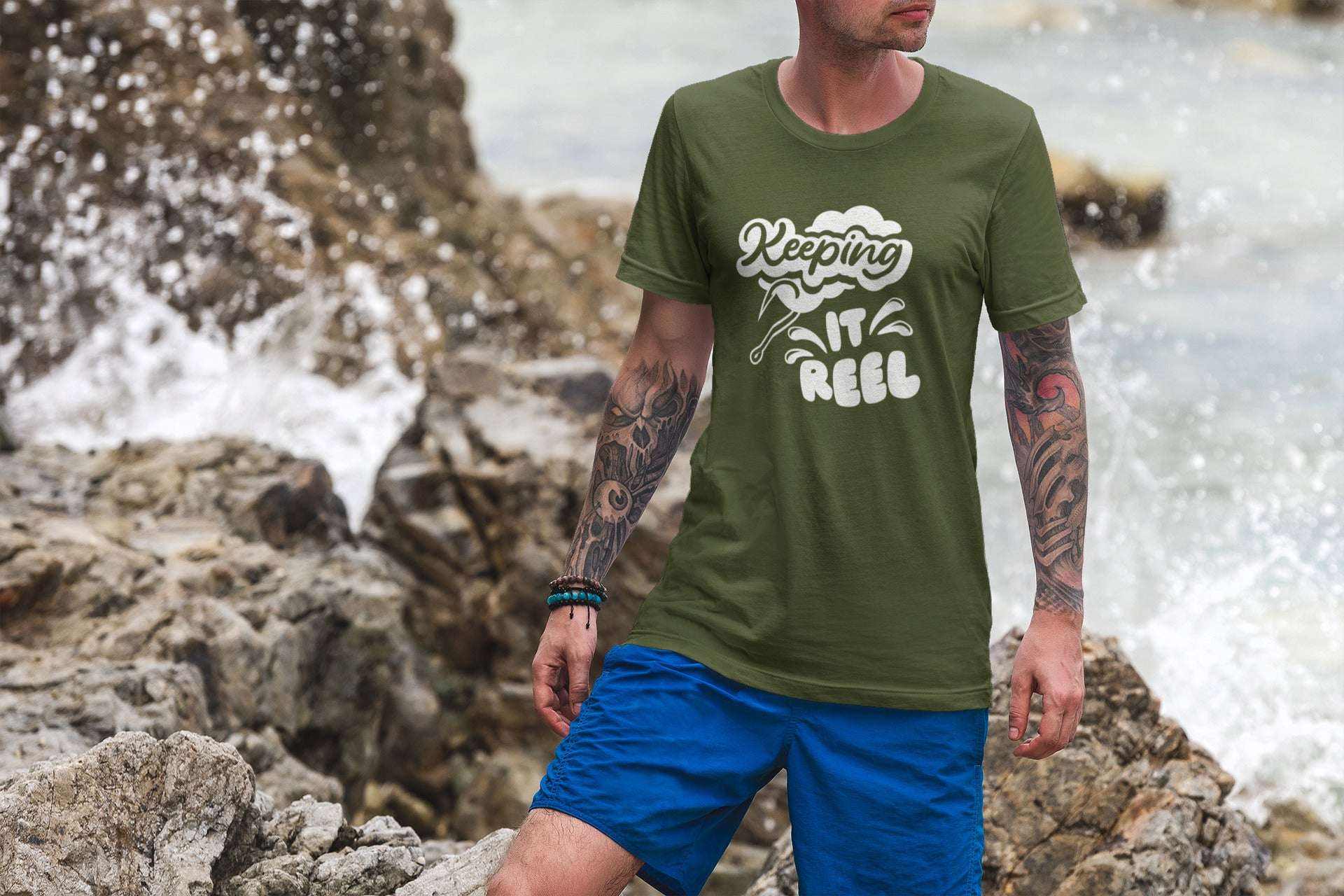 Keeping It Reel T-Shirt Fun Gift for Fishing Enthusiasts Angling Dad FGalaxy Tees