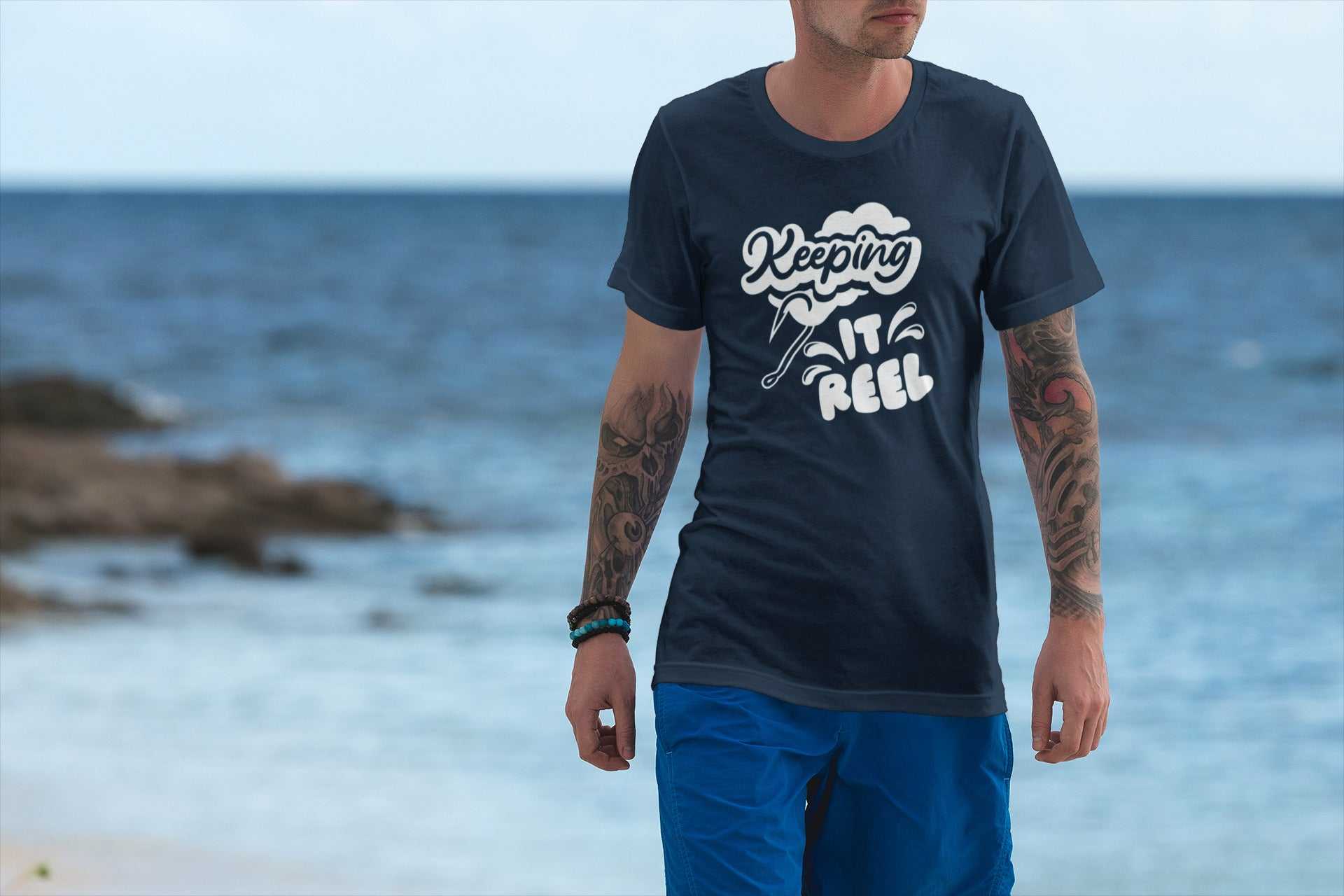 Keeping It Reel T-Shirt Fun Gift for Fishing Enthusiasts Angling Dad FGalaxy Tees