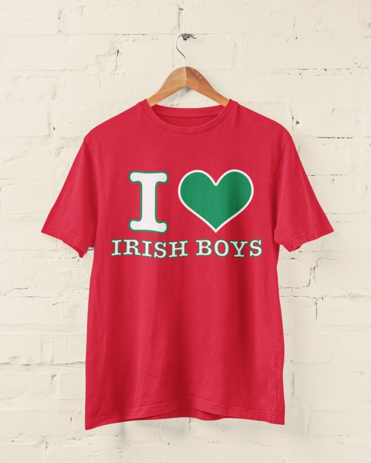 Kids Childrens I LOVE IRISH BOYS Green Love Heart T Shirt Trending St Galaxy Tees