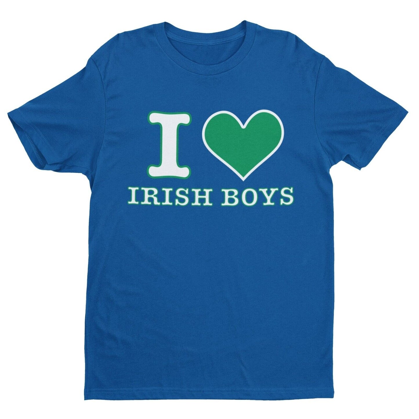 Kids Childrens I LOVE IRISH BOYS Green Love Heart T Shirt Trending St Galaxy Tees