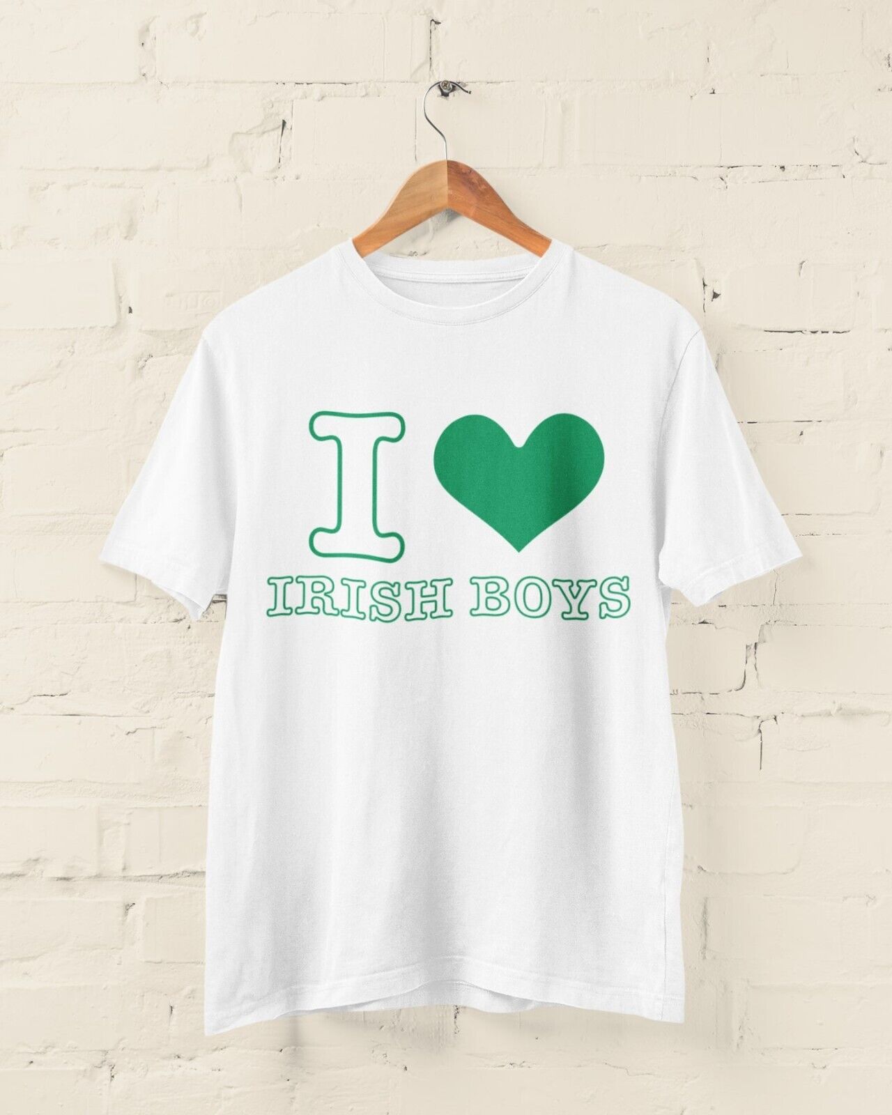 Kids Childrens I LOVE IRISH BOYS Green Love Heart T Shirt Trending St Galaxy Tees