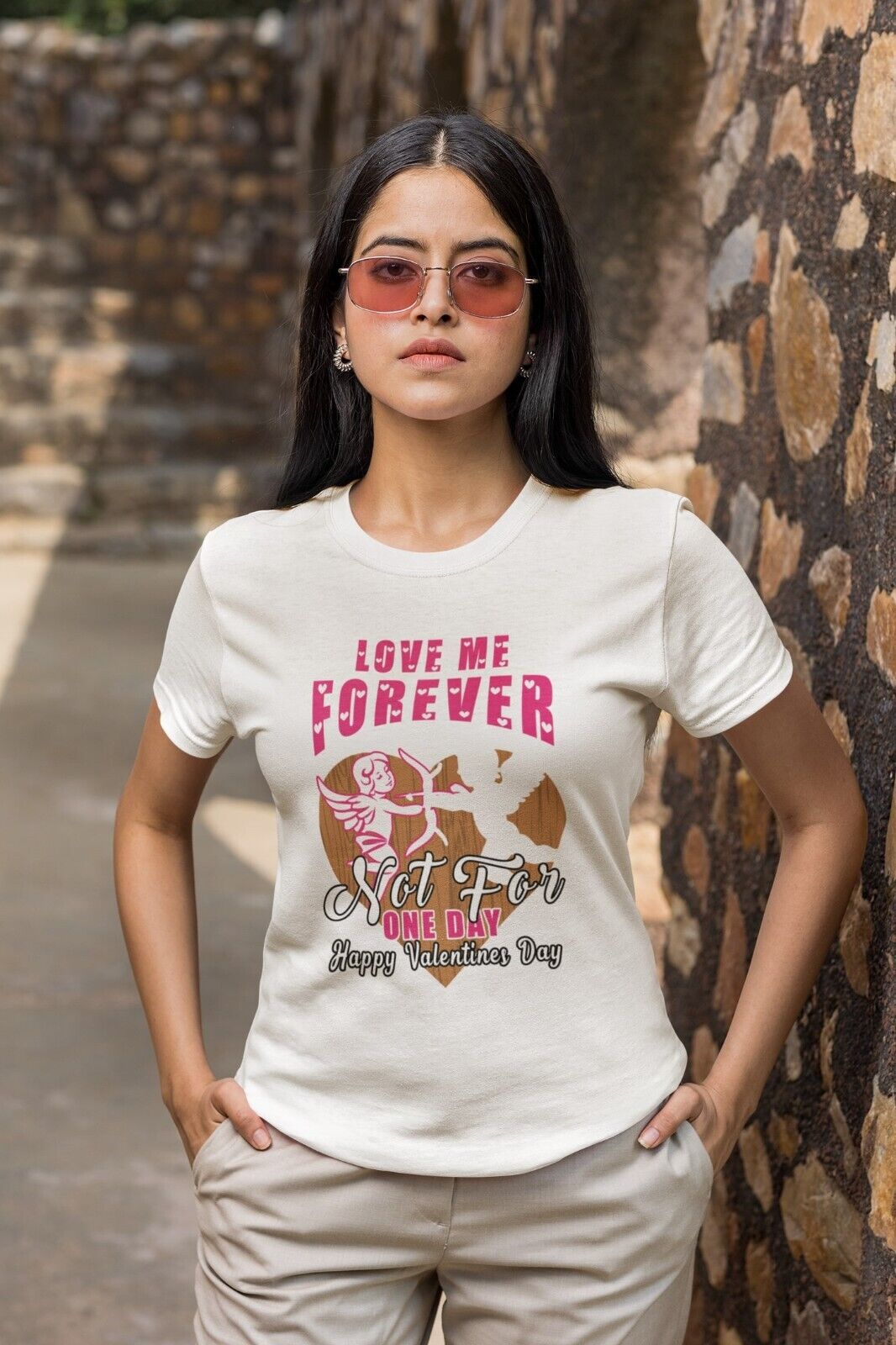 LOVE ME FOREVER NOT FOR ONE DAY Funny Valentines Day T Shirt Gift IdeaGalaxy Tees