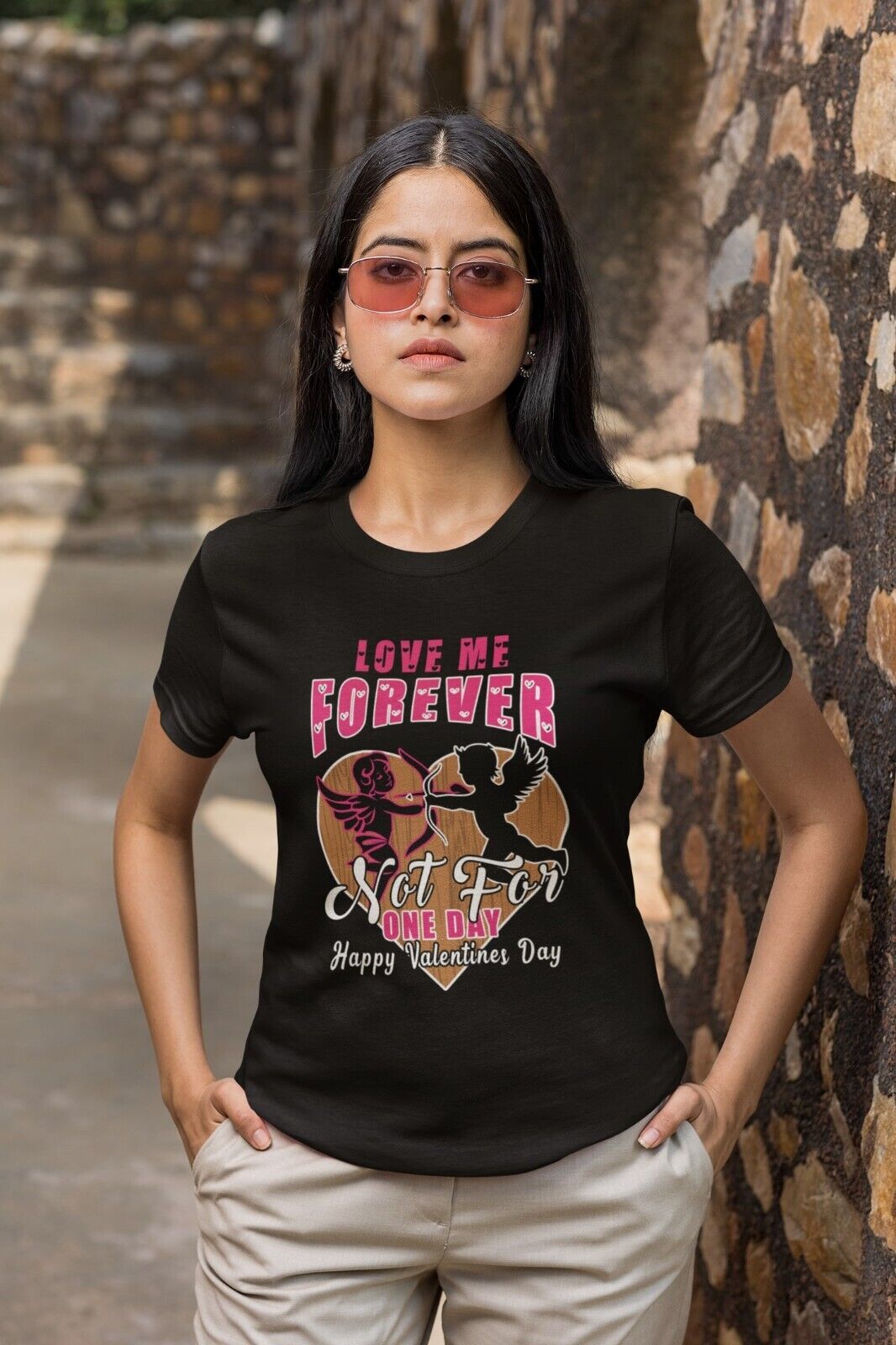 LOVE ME FOREVER NOT FOR ONE DAY Funny Valentines Day T Shirt Gift IdeaGalaxy Tees