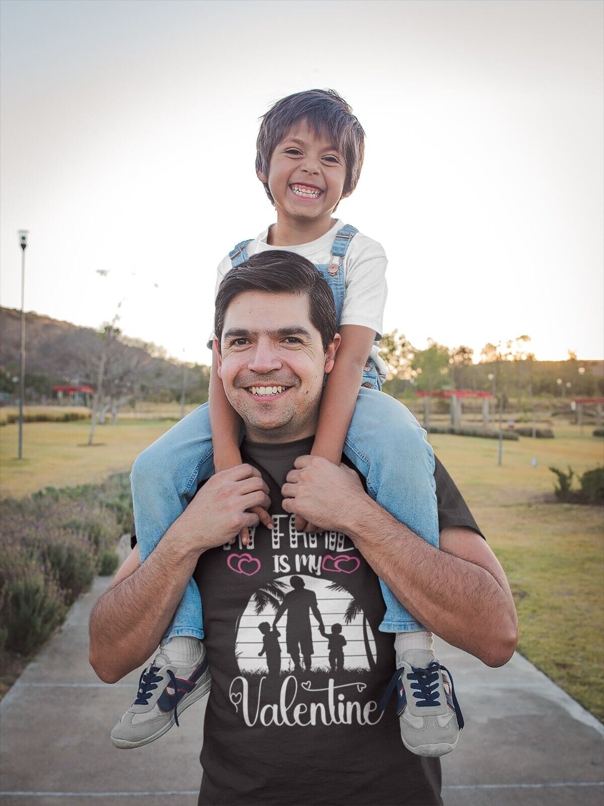 MY FAMILY IS MY VALENTINE Funny T Shirt Gift Idea Dad Mum Valentines DGalaxy Tees