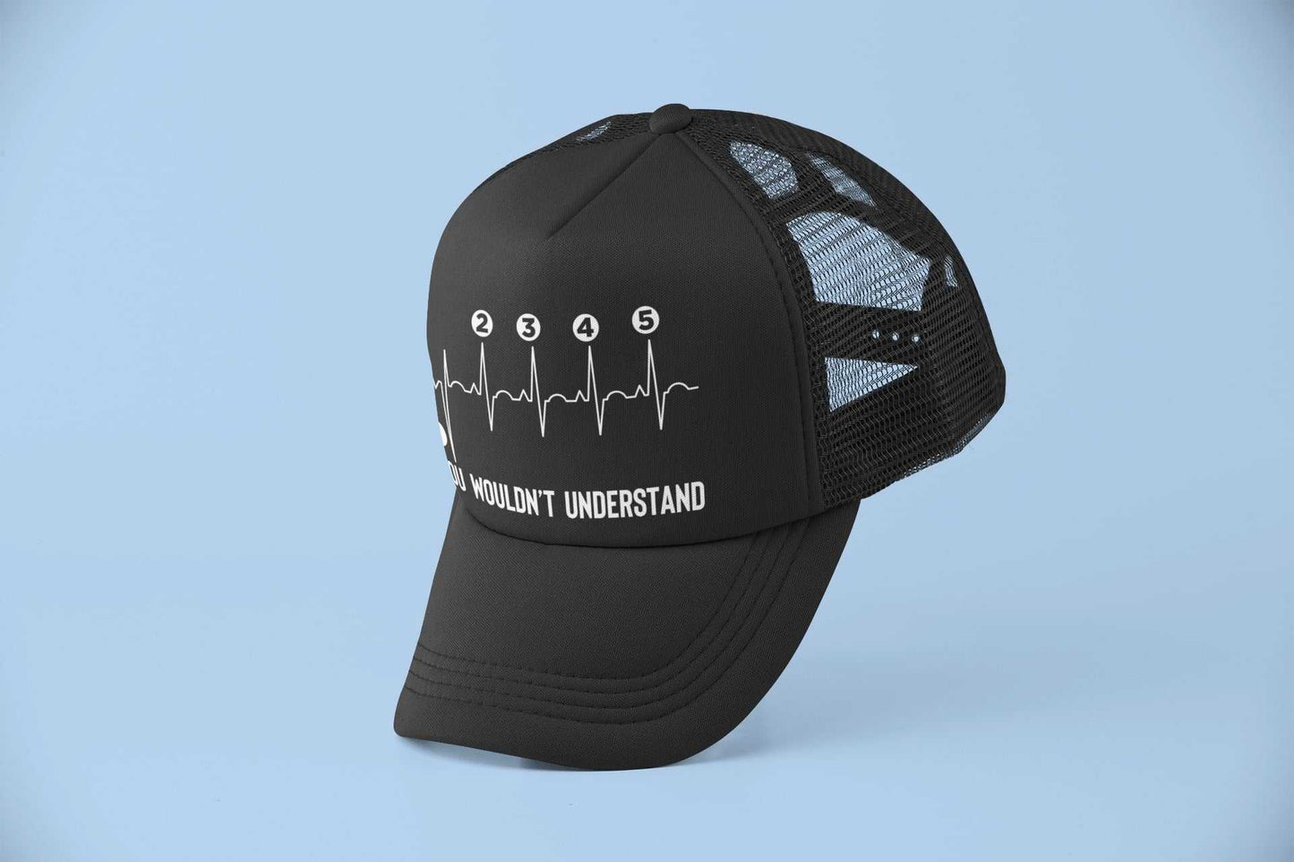 Motorcyclist Trucker Cap Biker Gearshift You Wouldn't Understand with Galaxy Tees
