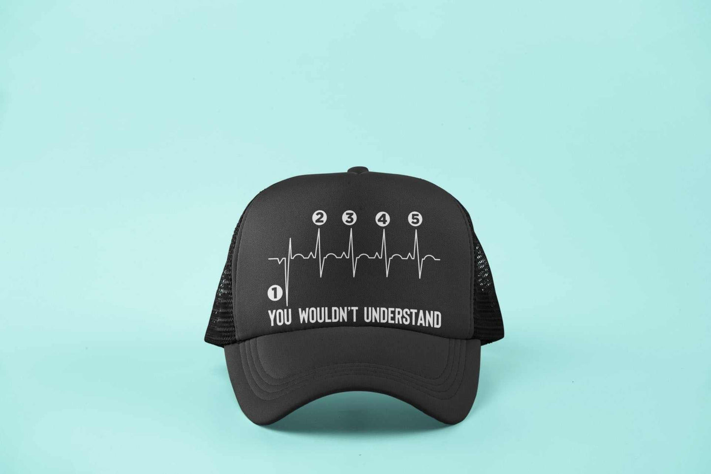 Motorcyclist Trucker Cap Biker Gearshift You Wouldn't Understand with Galaxy Tees
