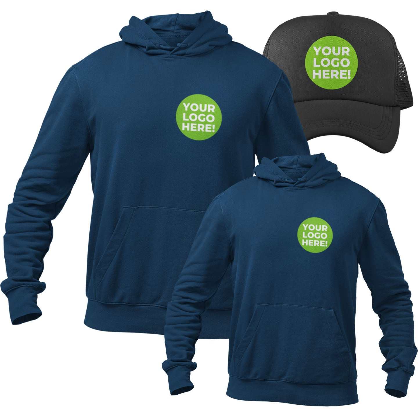 Personalised Workwear Bundle 2 Hoodies and One Baseball Cap Printed wiGalaxy Tees