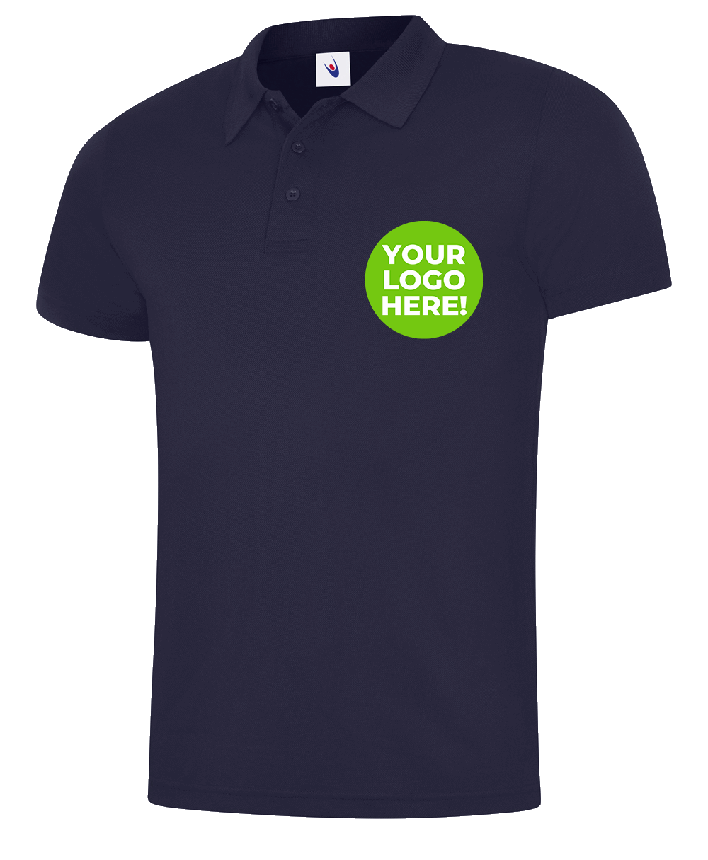 Personalised Performance Polo Shirt with YOUR COMPANY LOGO printed Workwear