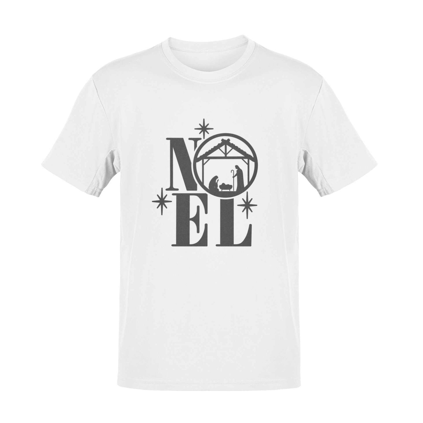Noel Nativity Christmas T-Shirt Elegant Xmas Tee with Nativity Design Galaxy Tees