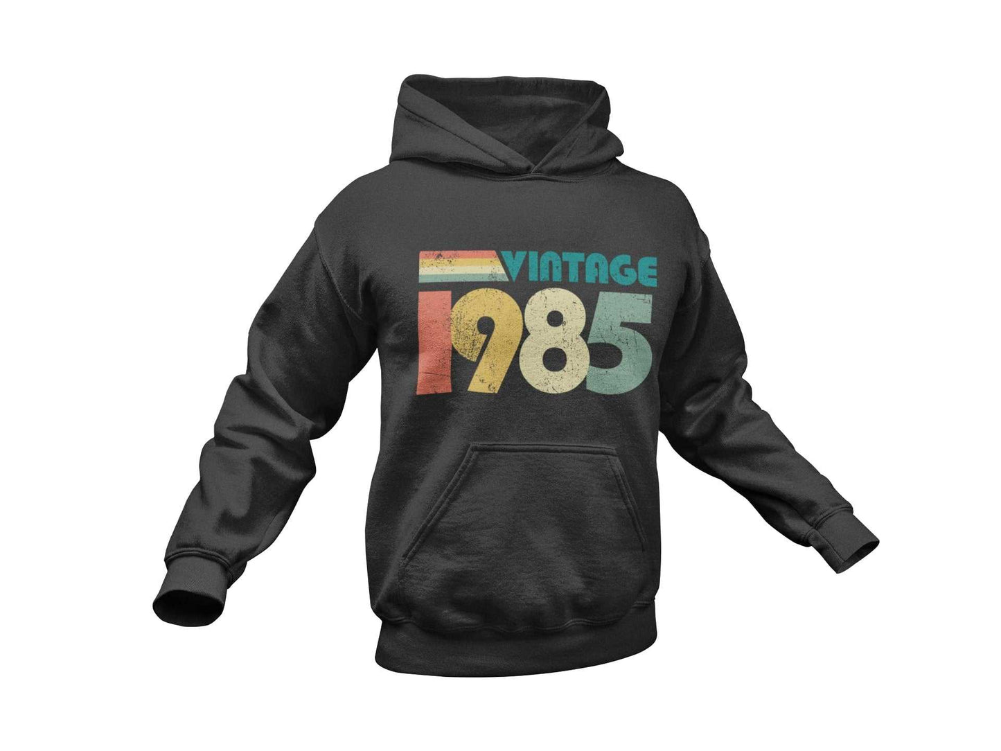 Personalised 40th Birthday in 2025 Hoodie Vintage 1985 with Name and AGalaxy Tees