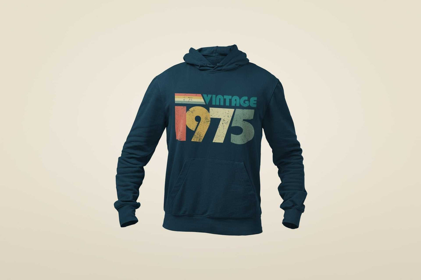 Personalised 50th Birthday in 2025 Hoodie Vintage 1975 with Name and AGalaxy Tees