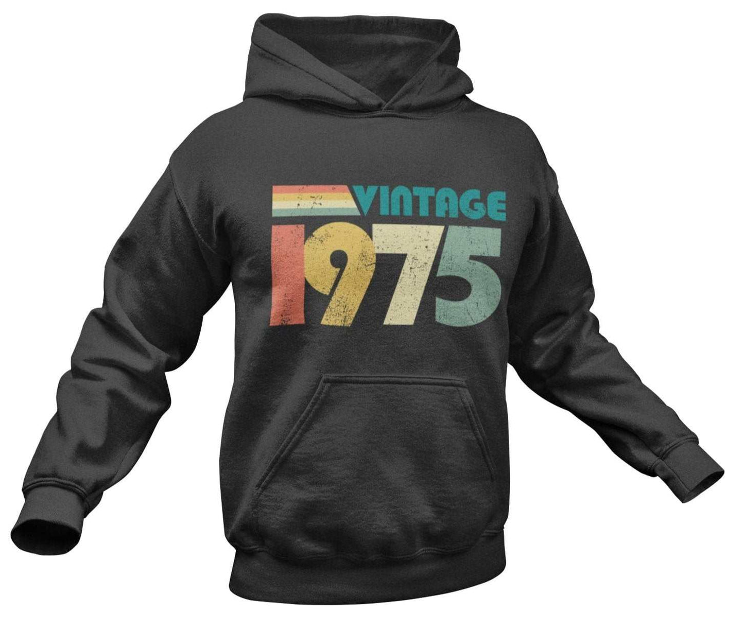 Personalised 50th Birthday in 2025 Hoodie Vintage 1975 with Name and AGalaxy Tees