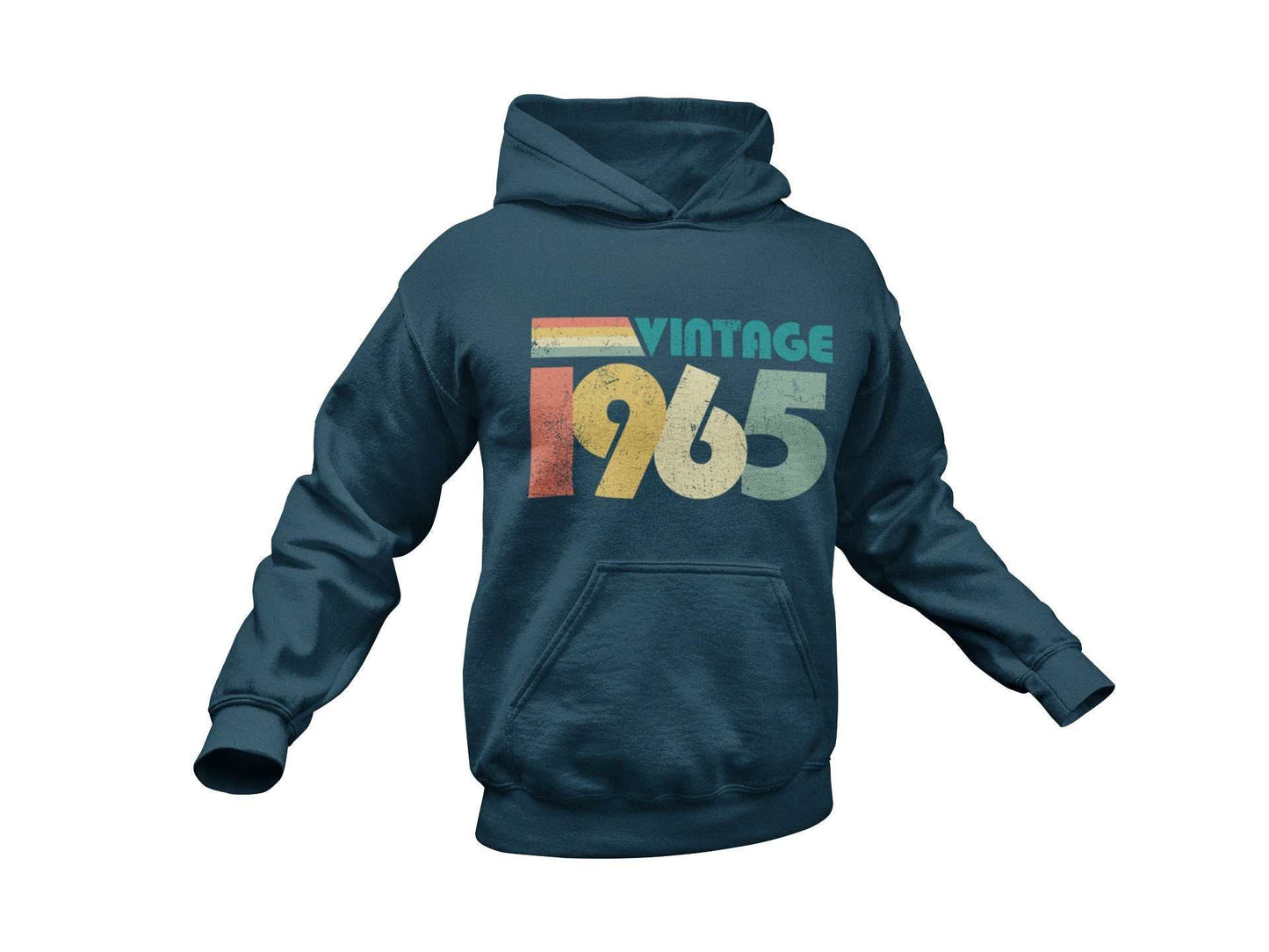 Personalised 60th Birthday 2025 Hoodie Vintage 1965 with Name and Age.