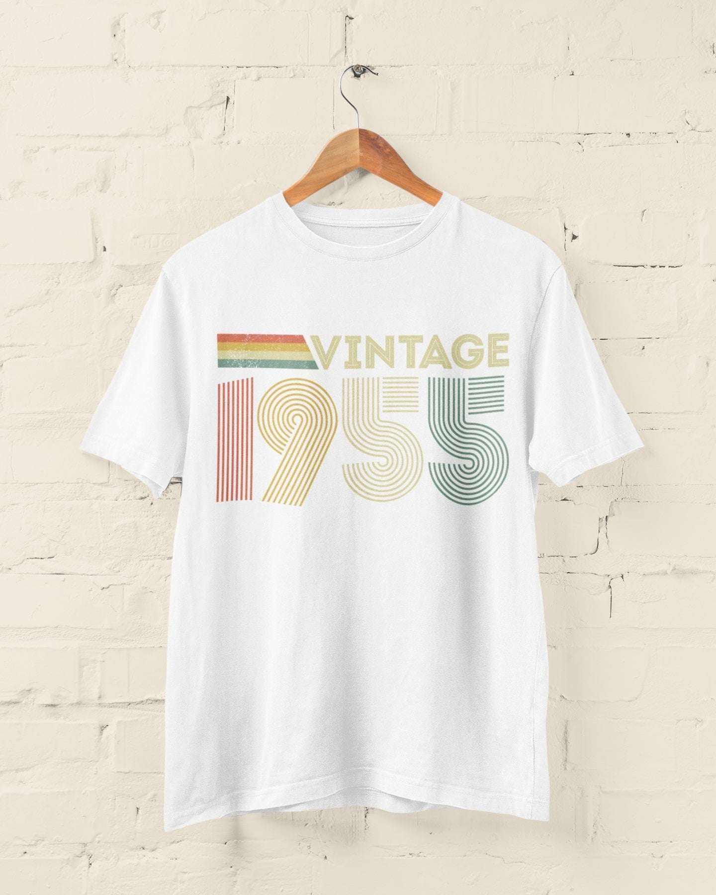Personalised 70th Birthday in 2025 T-Shirt Vintage 1955 with Name & AgGalaxy Tees