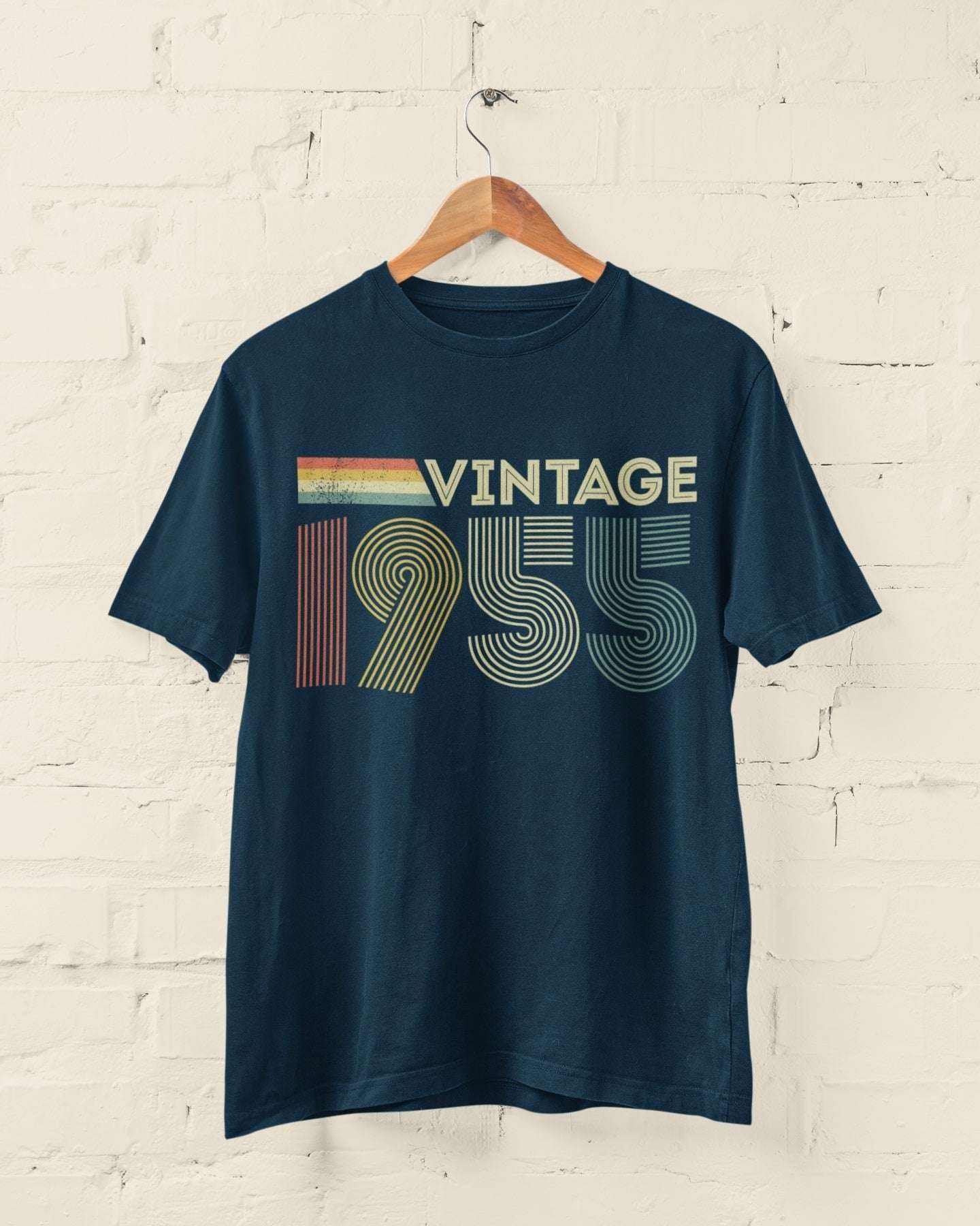 Personalised 70th Birthday in 2025 T-Shirt Vintage 1955 with Name & AgGalaxy Tees