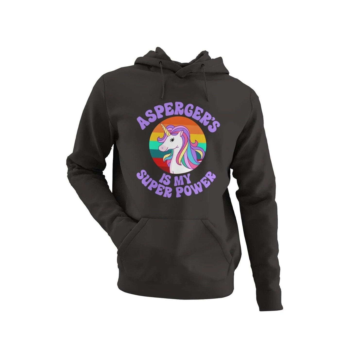 Personalised ASPERGER'S IS MY SUPERPOWER HOODIE Autism NAME and NUMBERGalaxy Tees
