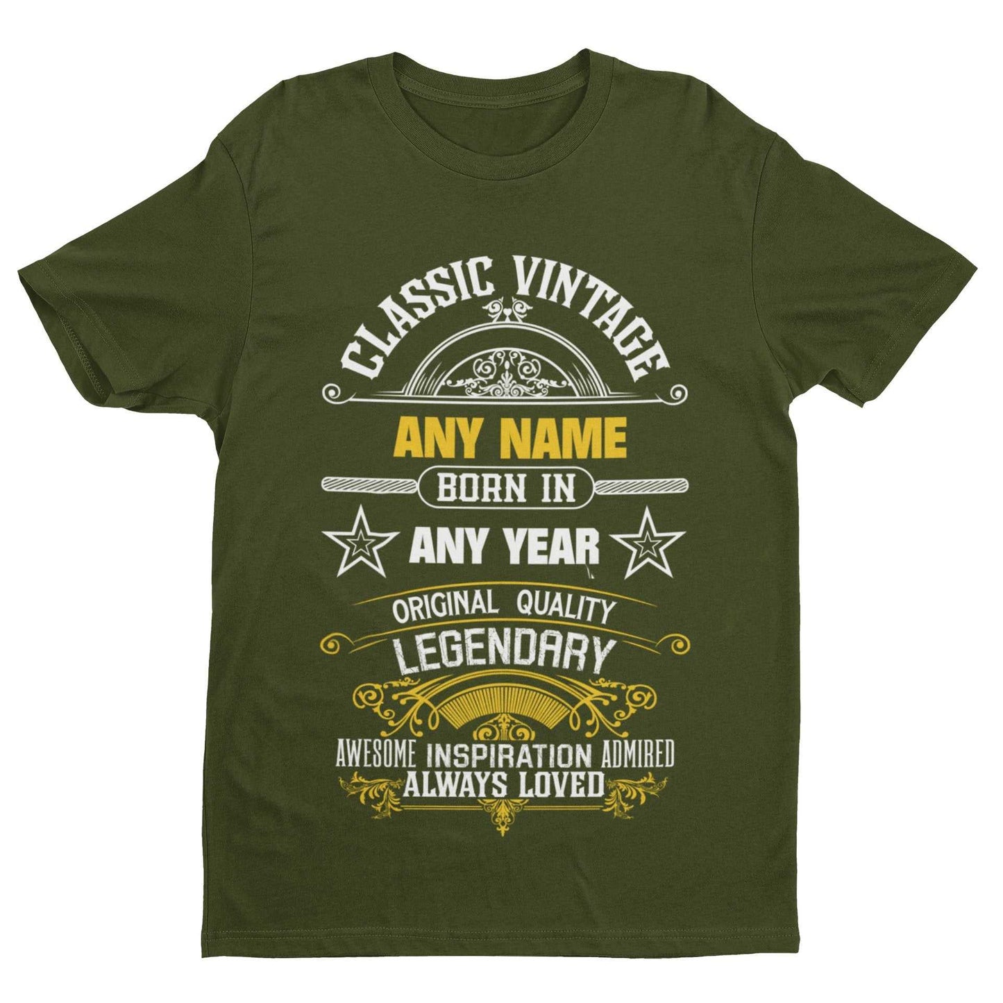 Personalised Birthday T Shirt Any Name - Any Year For Any Birthday VinGalaxy Tees