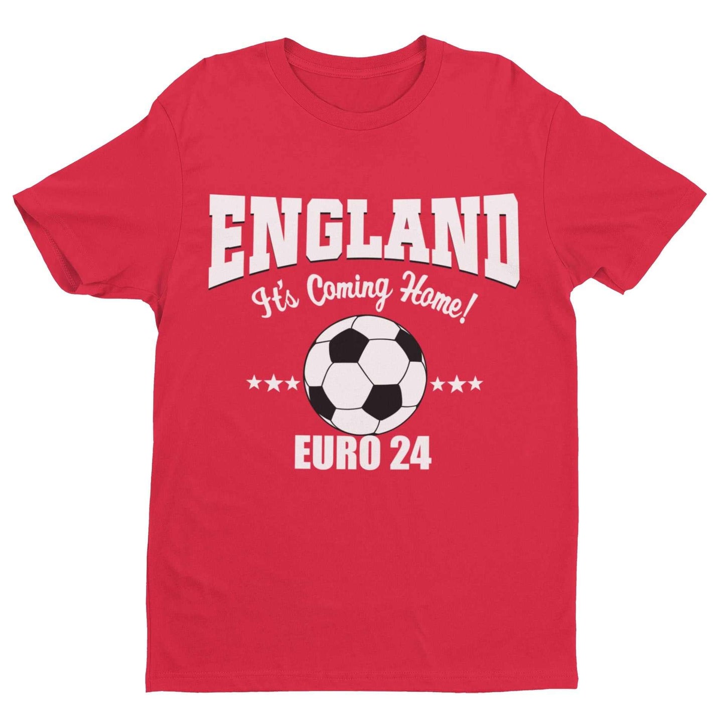 Personalised Kids ENGLAND EURO 2024 T Shirt with Name and Number on BaGalaxy Tees