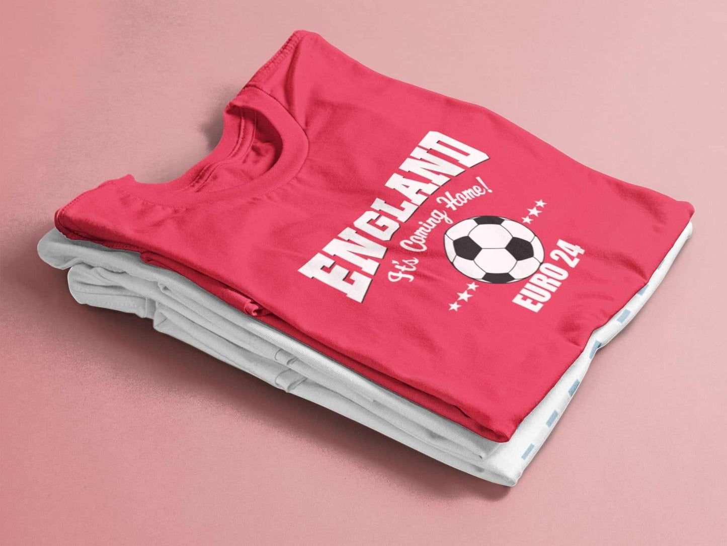 Personalised Kids ENGLAND EURO 2024 T Shirt with Name and Number on BaGalaxy Tees