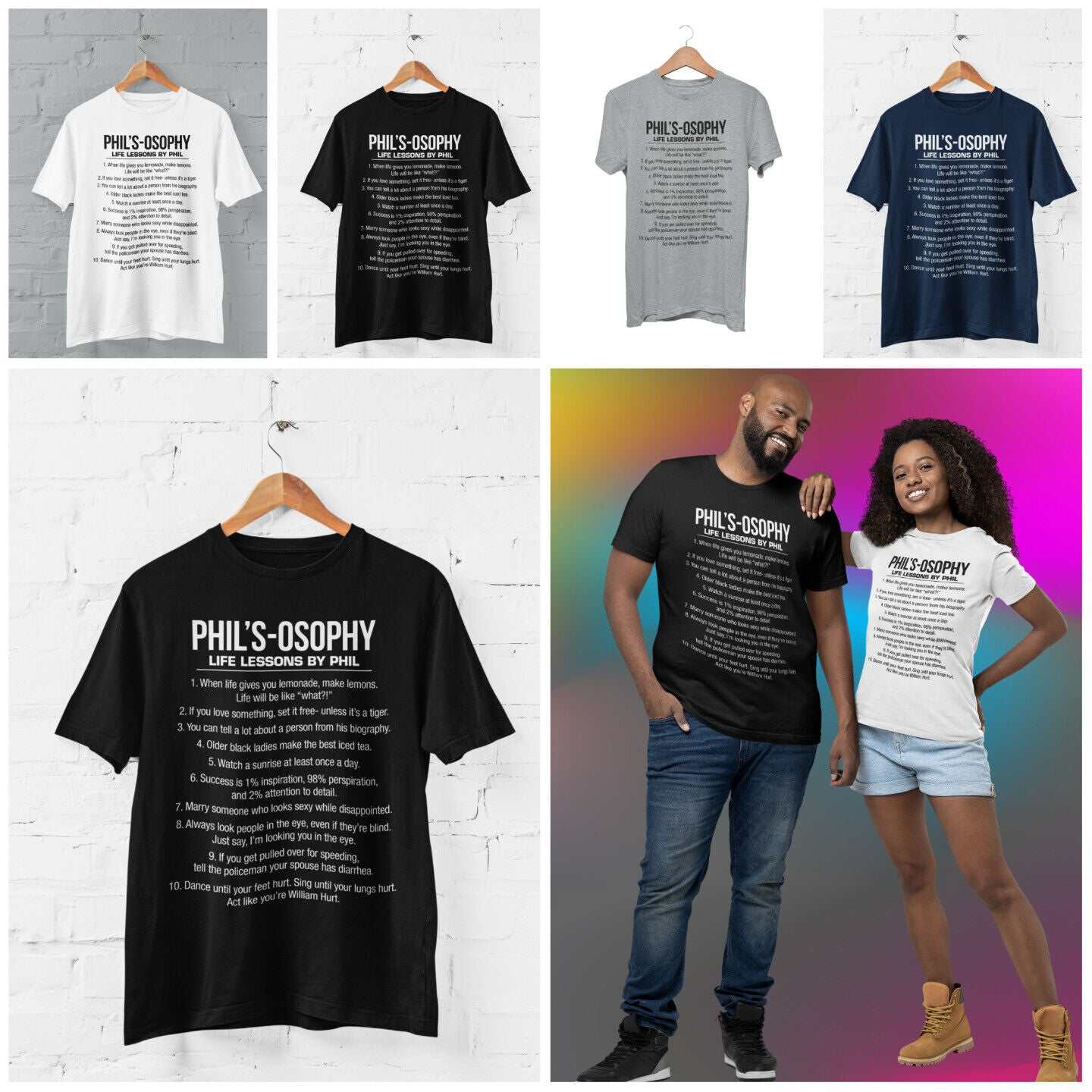 Phil's-Osophy T Shirt Funny Dunphy Phil Quotes Family Modern Gift IdeaGalaxy Tees