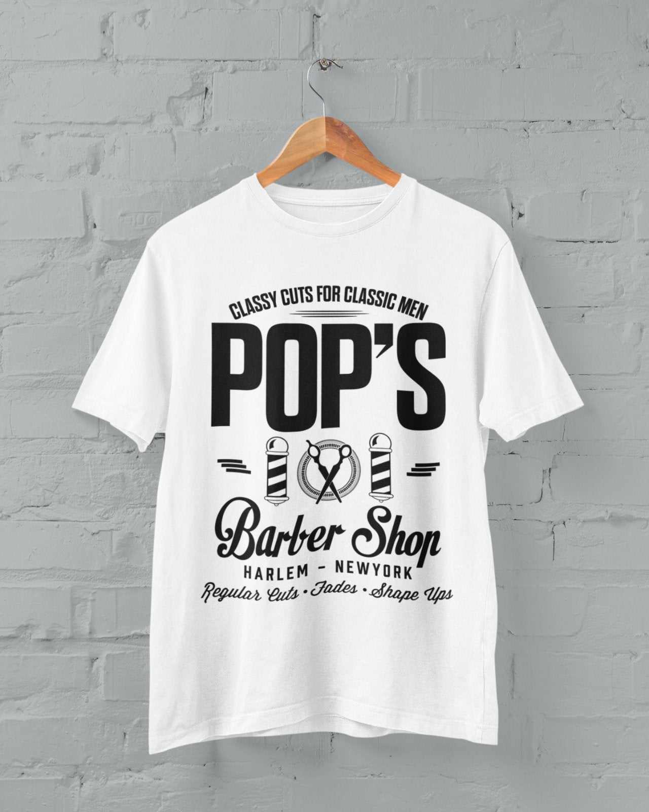 Pops Barber Shop T Shirt Cage Luke TV Fan Classic Superhero Gift Idea Galaxy Tees