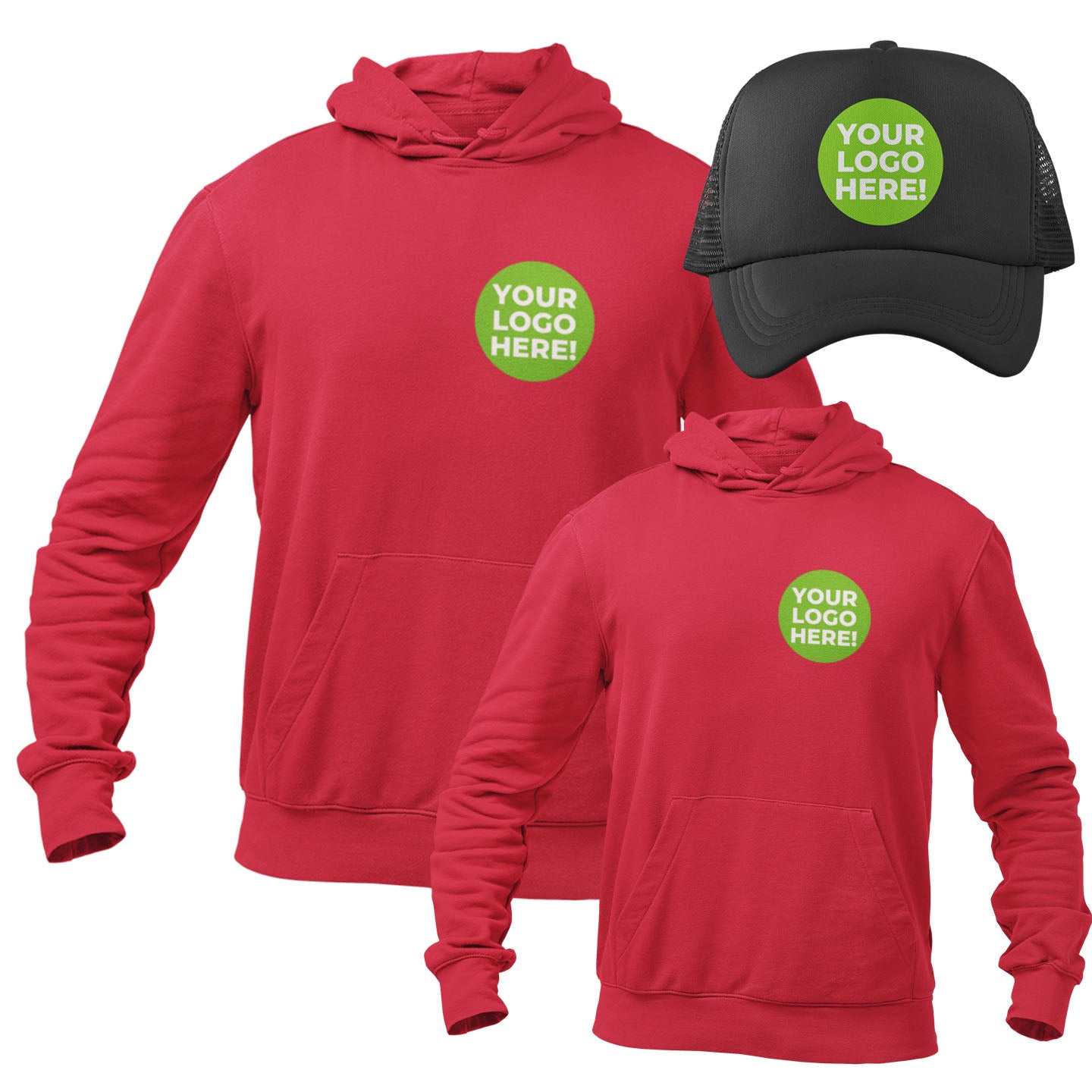Personalised Workwear Bundle 2 Hoodies and One Baseball Cap Printed wiGalaxy Tees