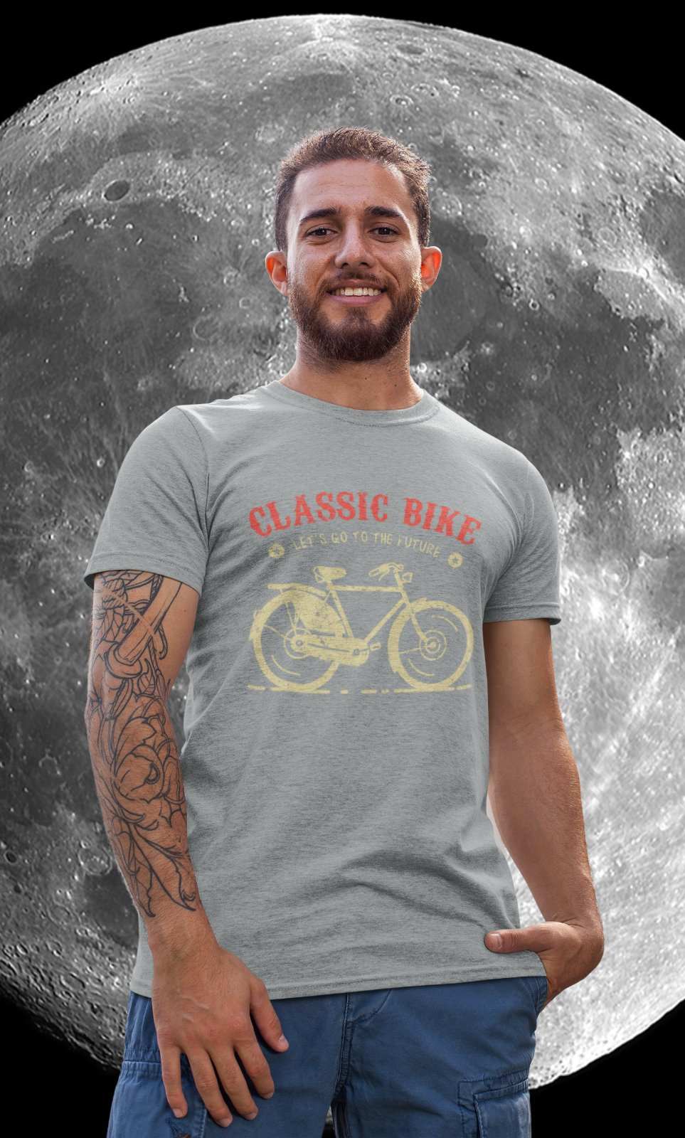 Retro Cycling T Shirt Classic Bike Let's Go To The Future Cyclist GiftGalaxy Tees