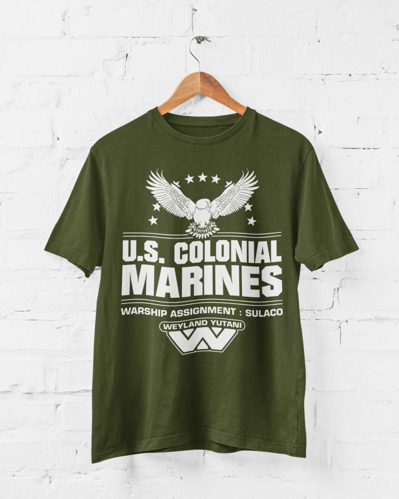 Retro Style Sci Fi T Shirt US Colonial Marines gift idea for 80s 90s fGalaxy Tees