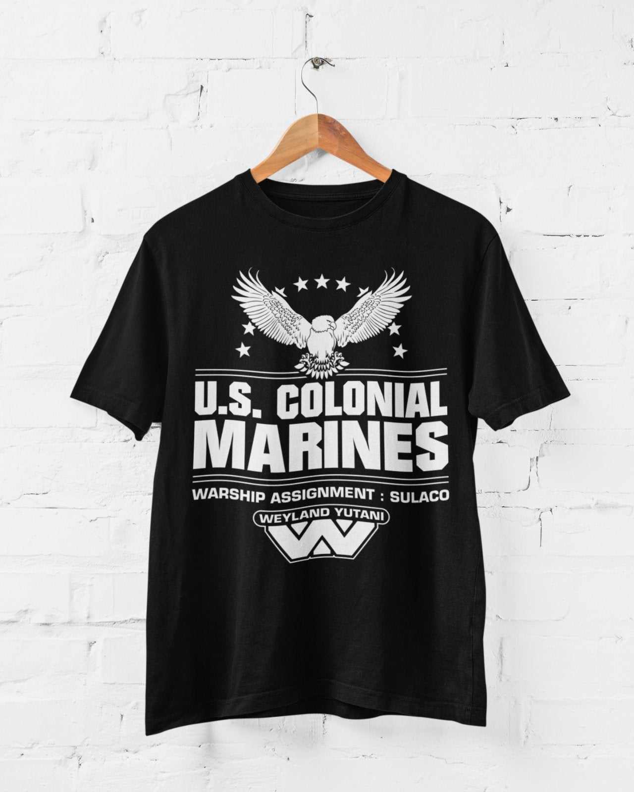 Retro Style Sci Fi T Shirt US Colonial Marines gift idea for 80s 90s fGalaxy Tees